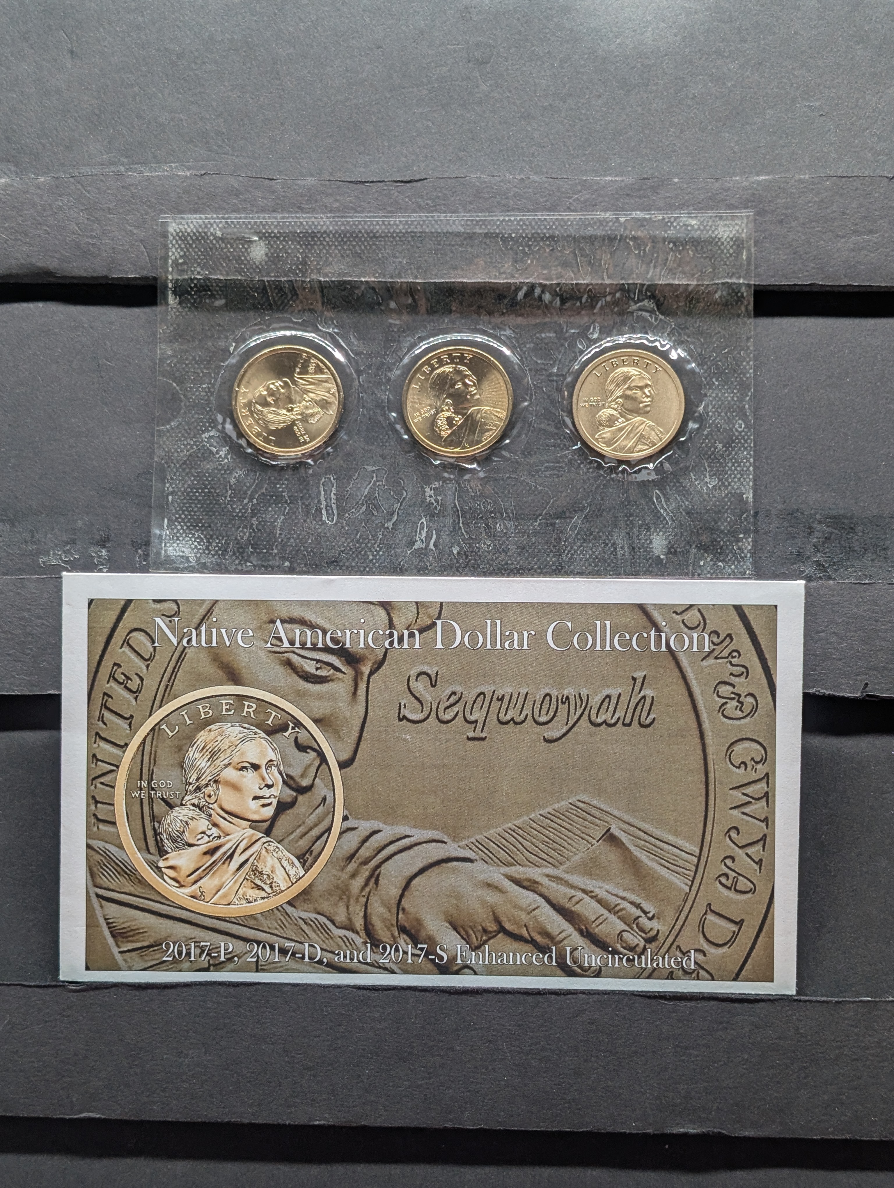 2017 Native American Dollar Collection - Sequoyah - P,D&S Enhanced UNC