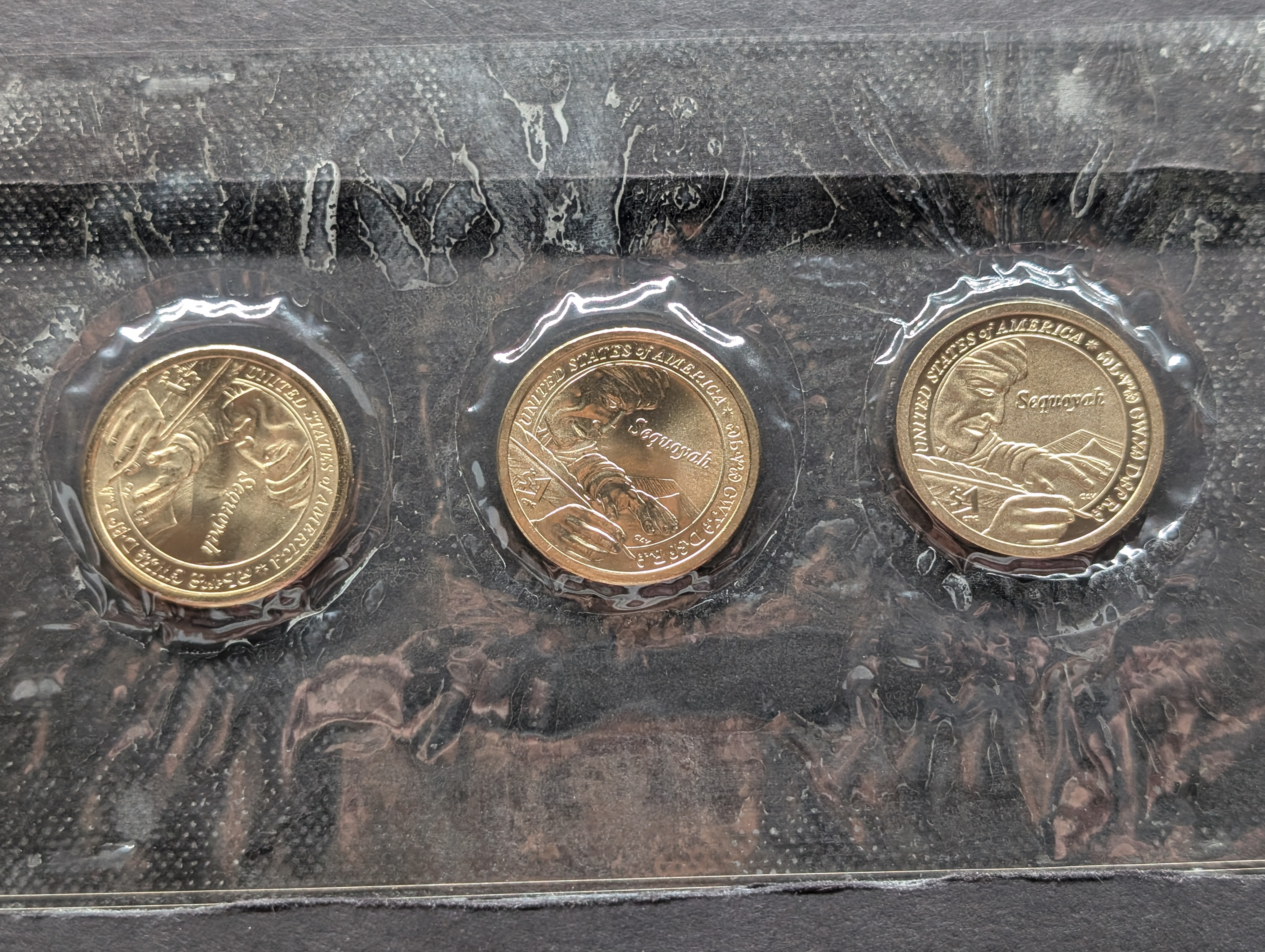 2017 Native American Dollar Collection - Sequoyah - P,D&S Enhanced UNC