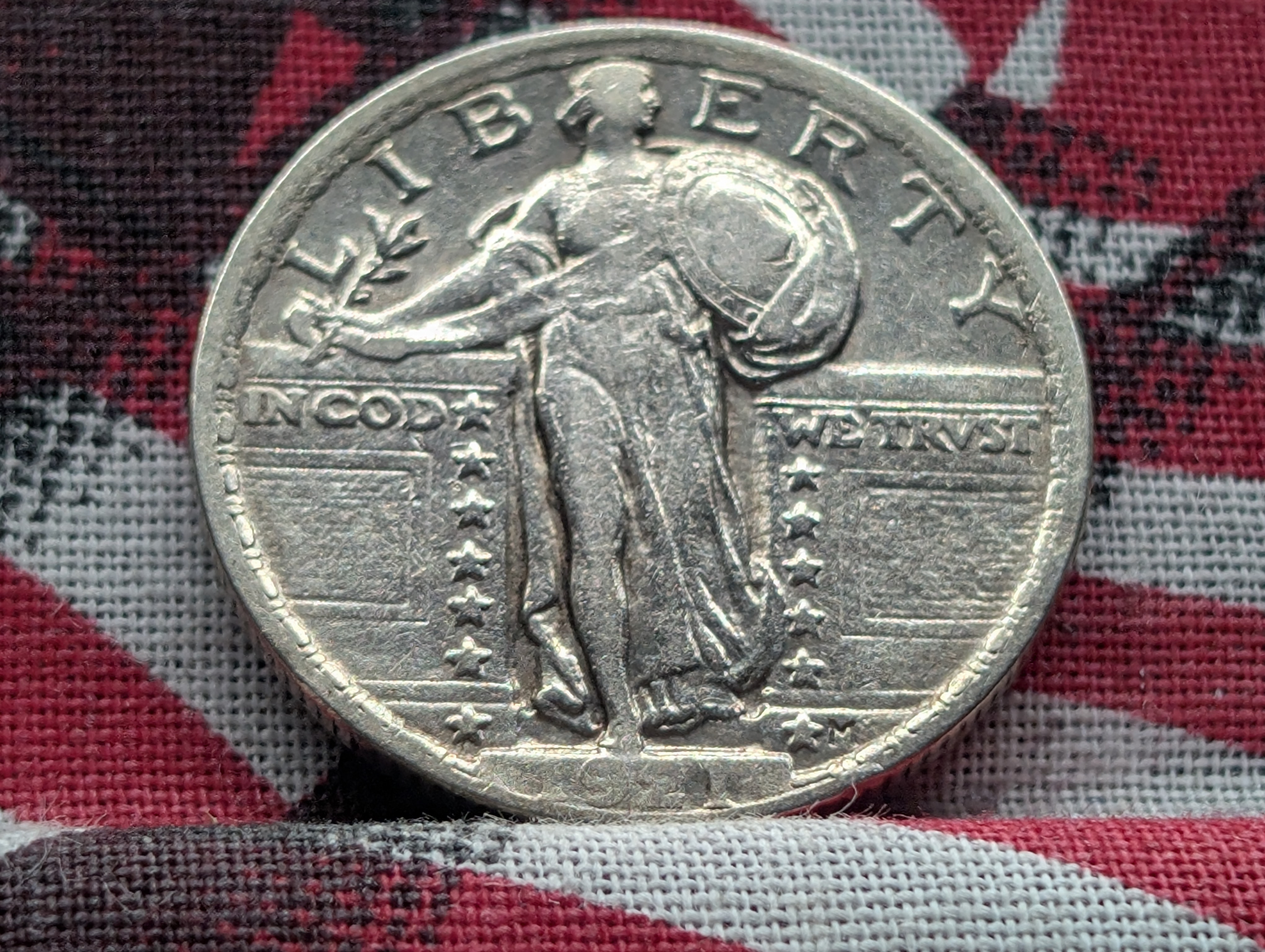 1921 Standing Liberty 90% Silver Quarter - Key Date!!