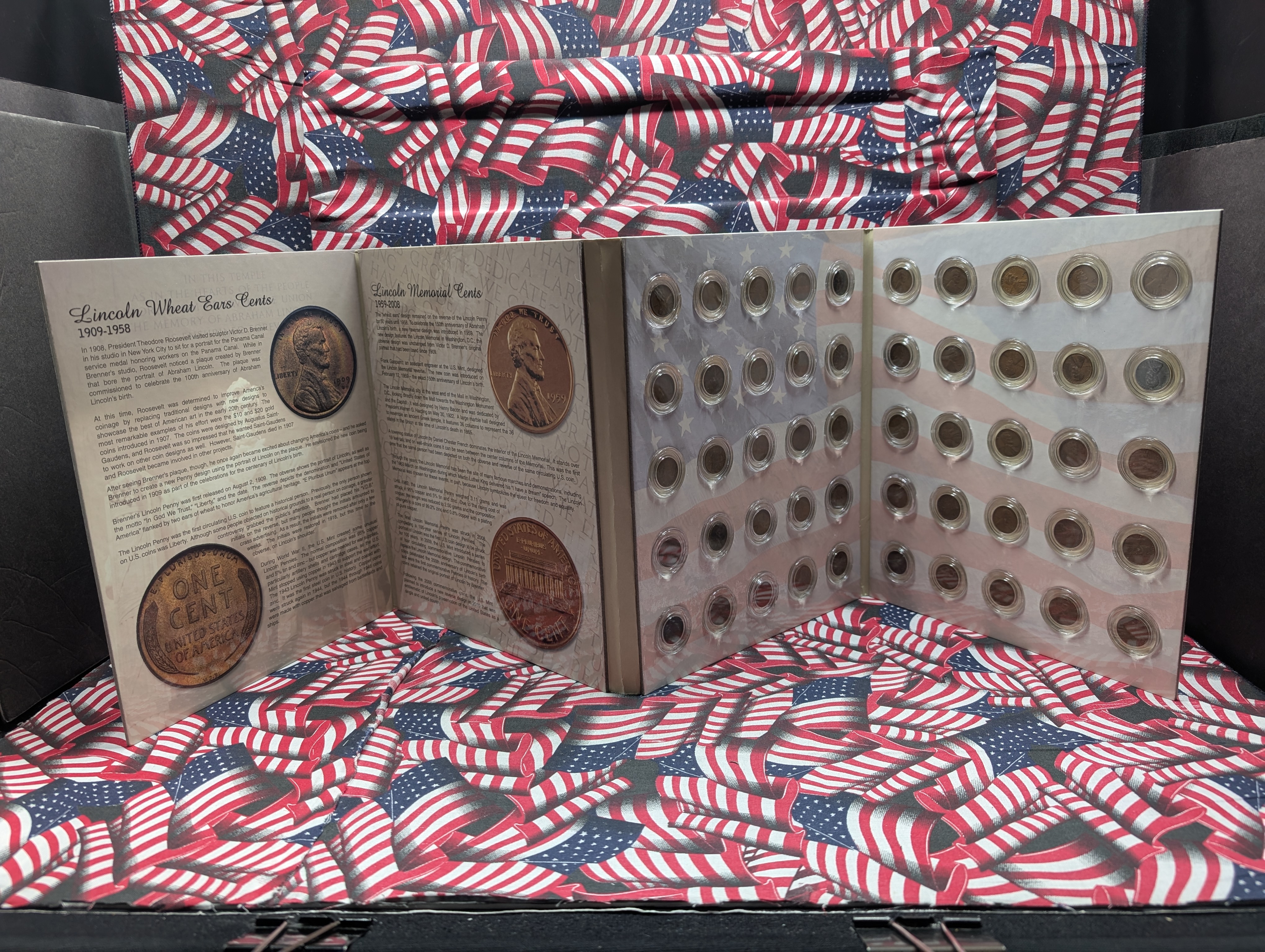 The Life of The Lincoln Cent Collection in Information Display - 1909 to 1958 Lincoln Wheat Cents