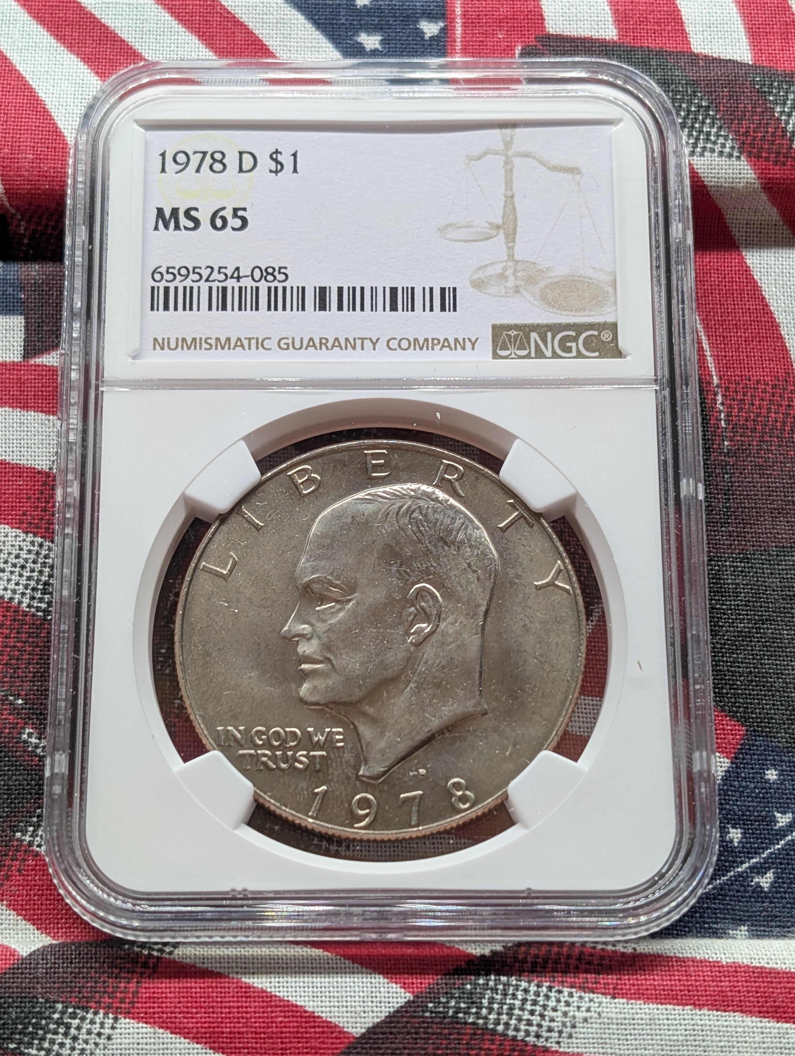 1978-D Eisenhower Dollar - NGC MS65
