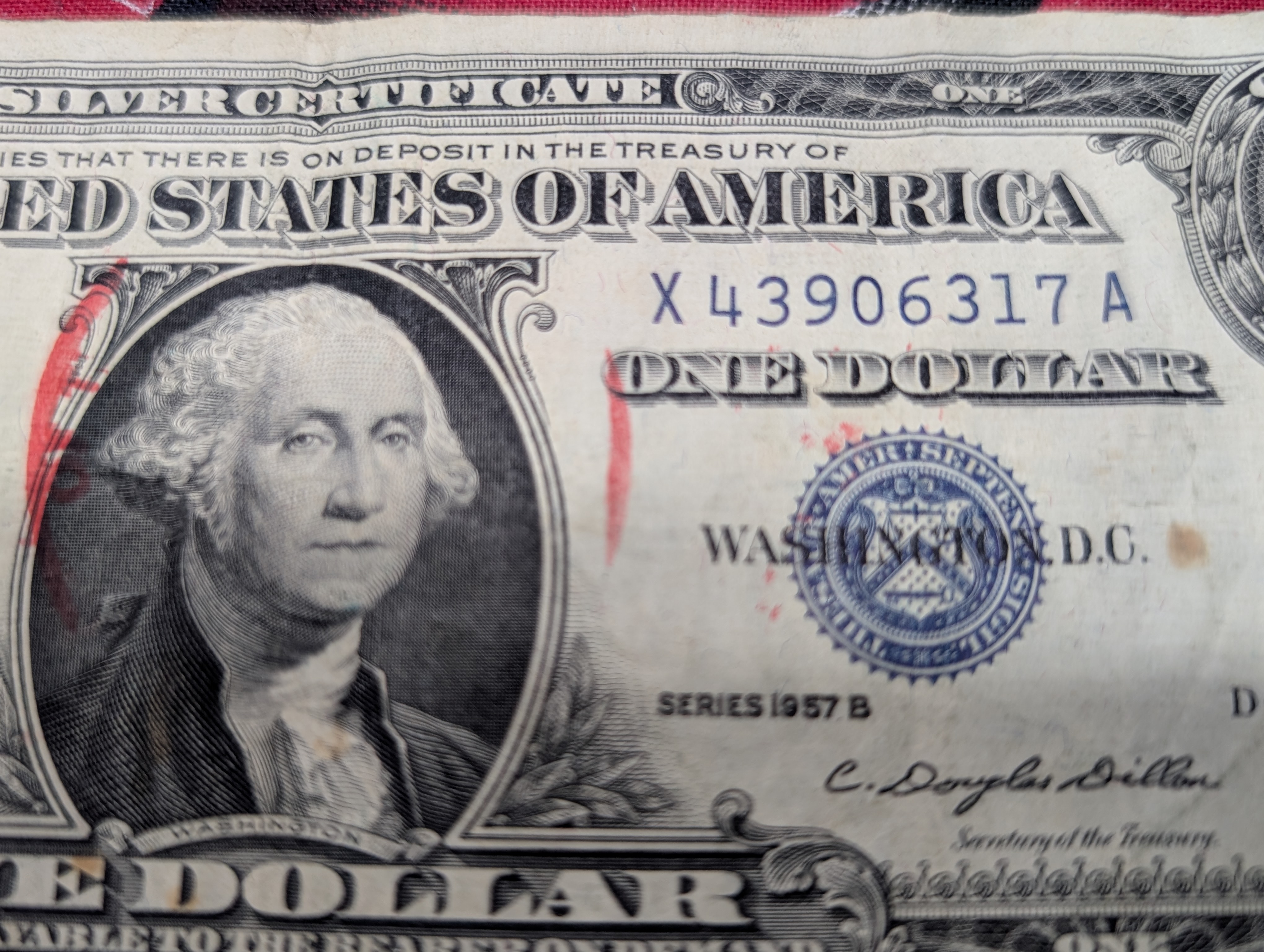 (3) 1957, (1) 57-A, (2) 57-B Series $1.00 Silver Certificates - Including Star Note