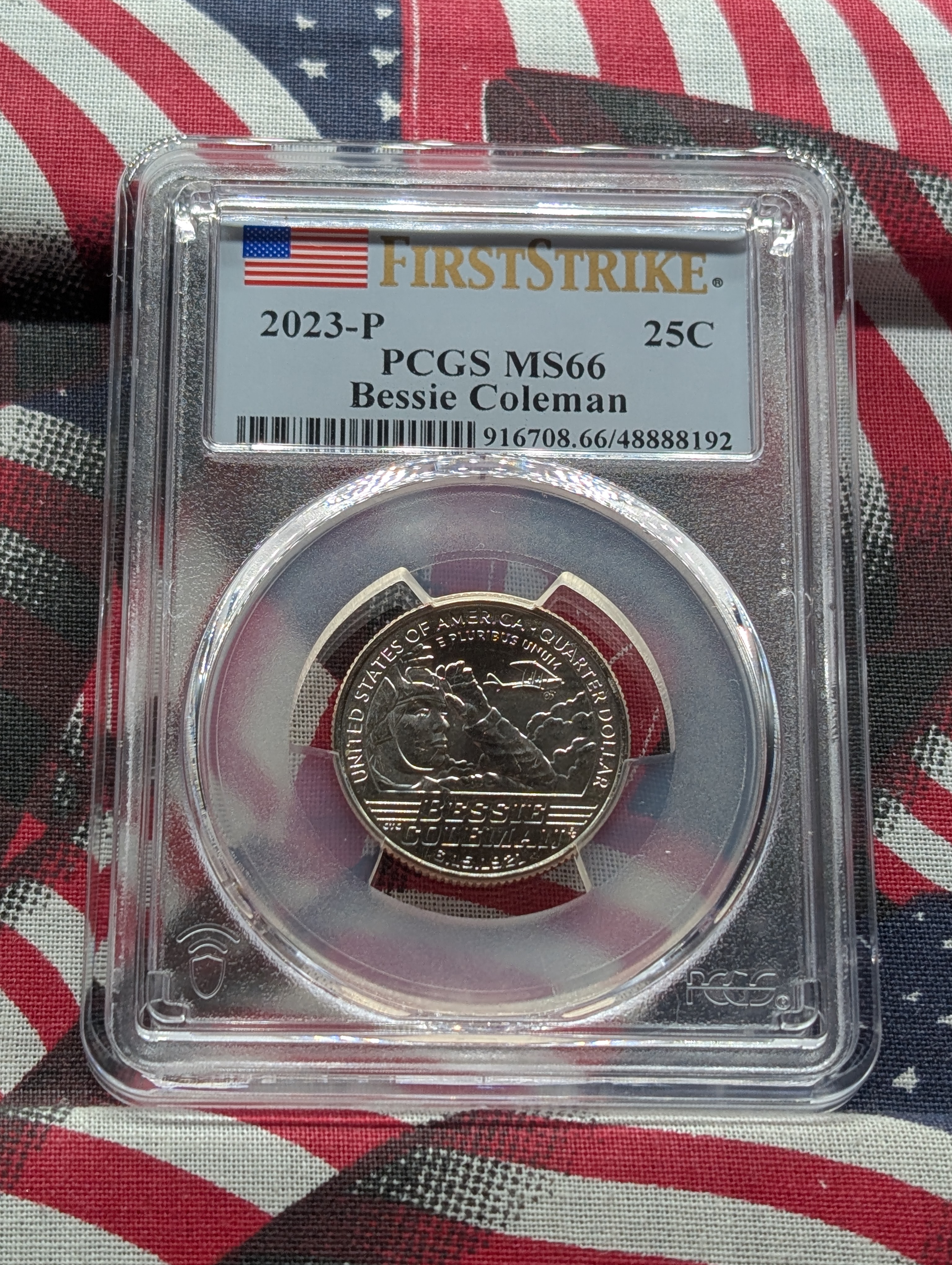 2023-P Bessie Coleman Quarter - PCGS MS66 - First Strike