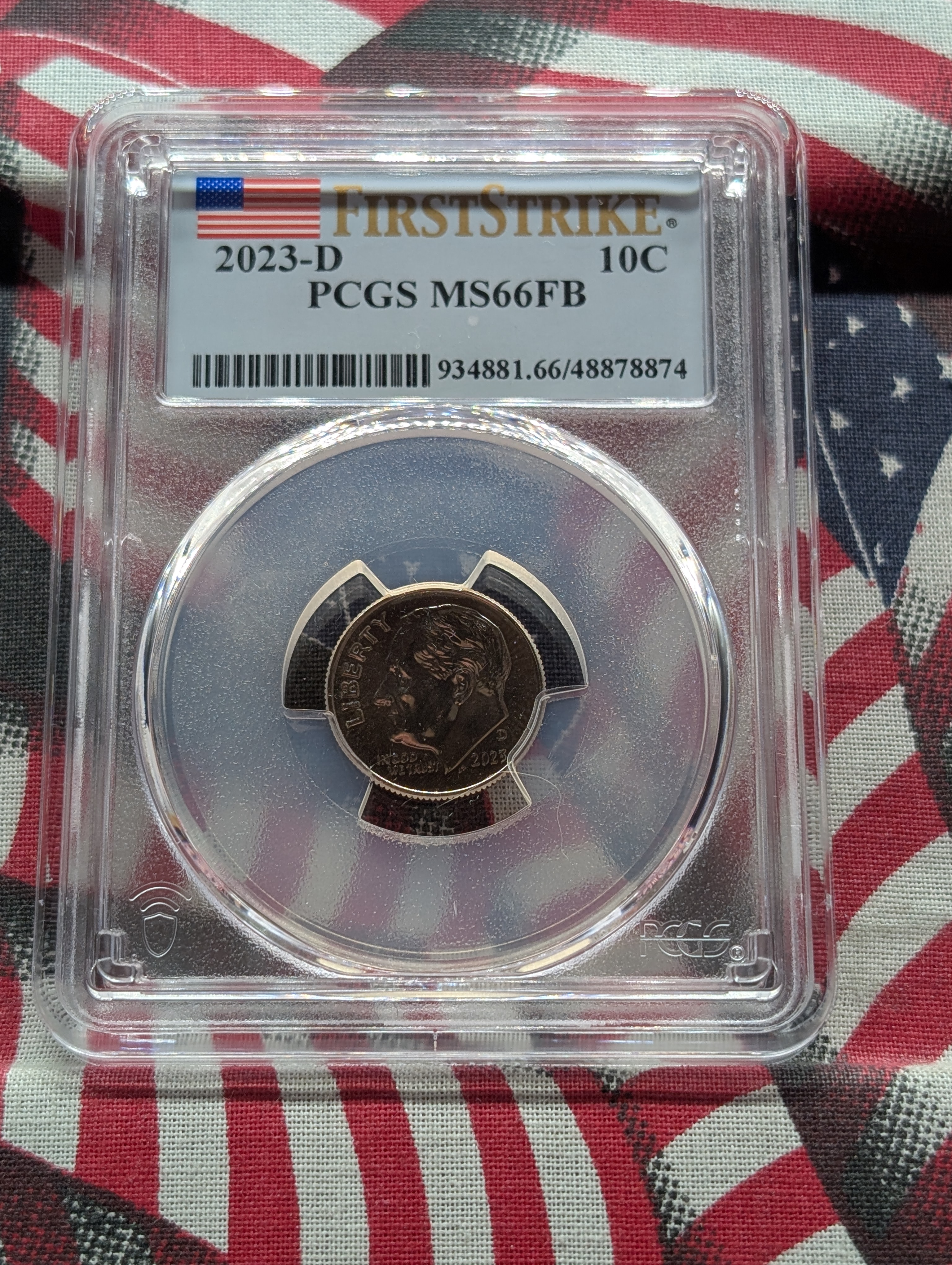 2023-D Roosevelt Dime - PCGS MS66 FB - First Strike