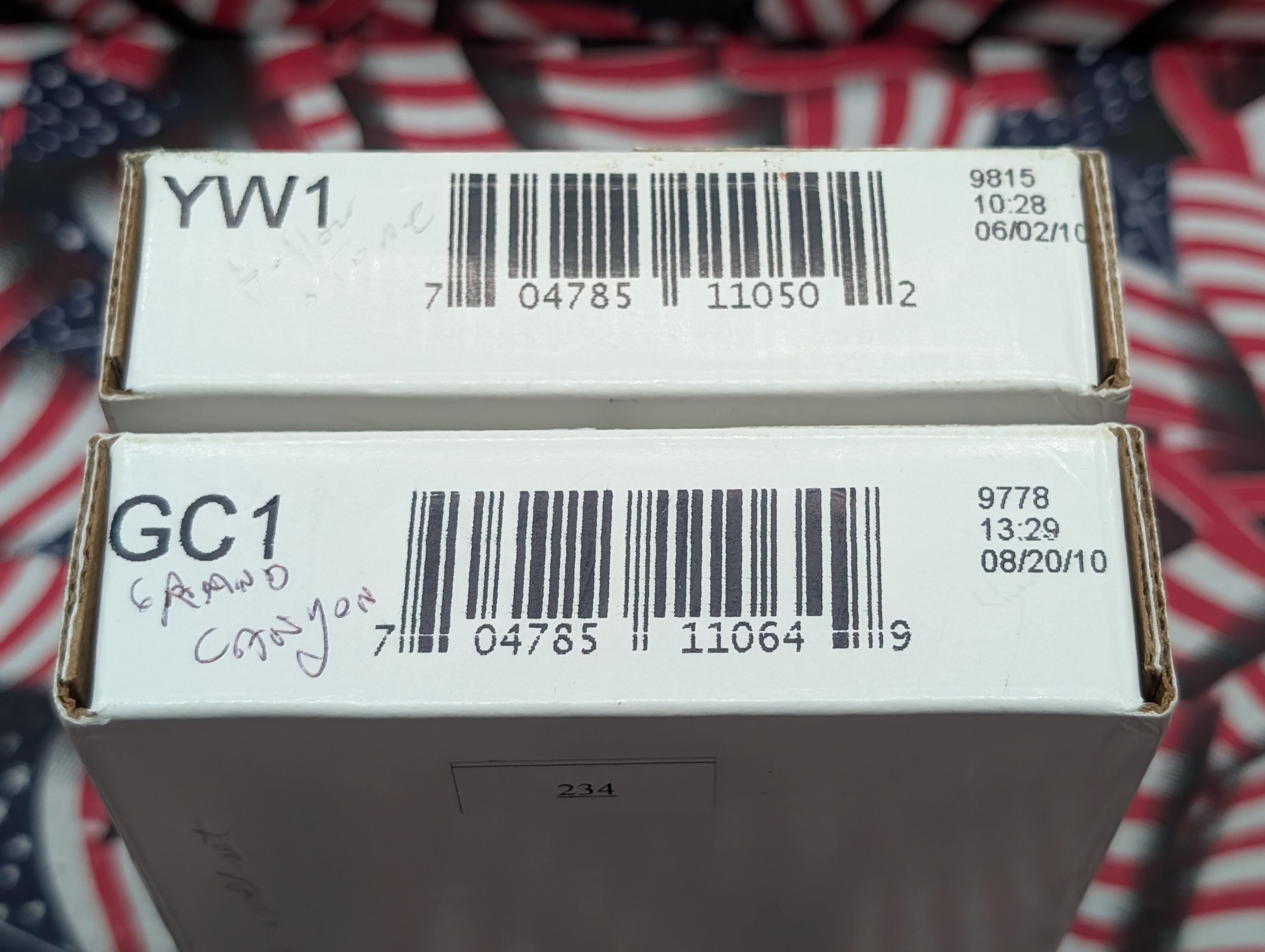 U.S. Mint Rolls of 2010-P&D Yellowstone & Grand Canyon - National Park Quarters in Sealed OGP (2 PCS - 4 Rolls)