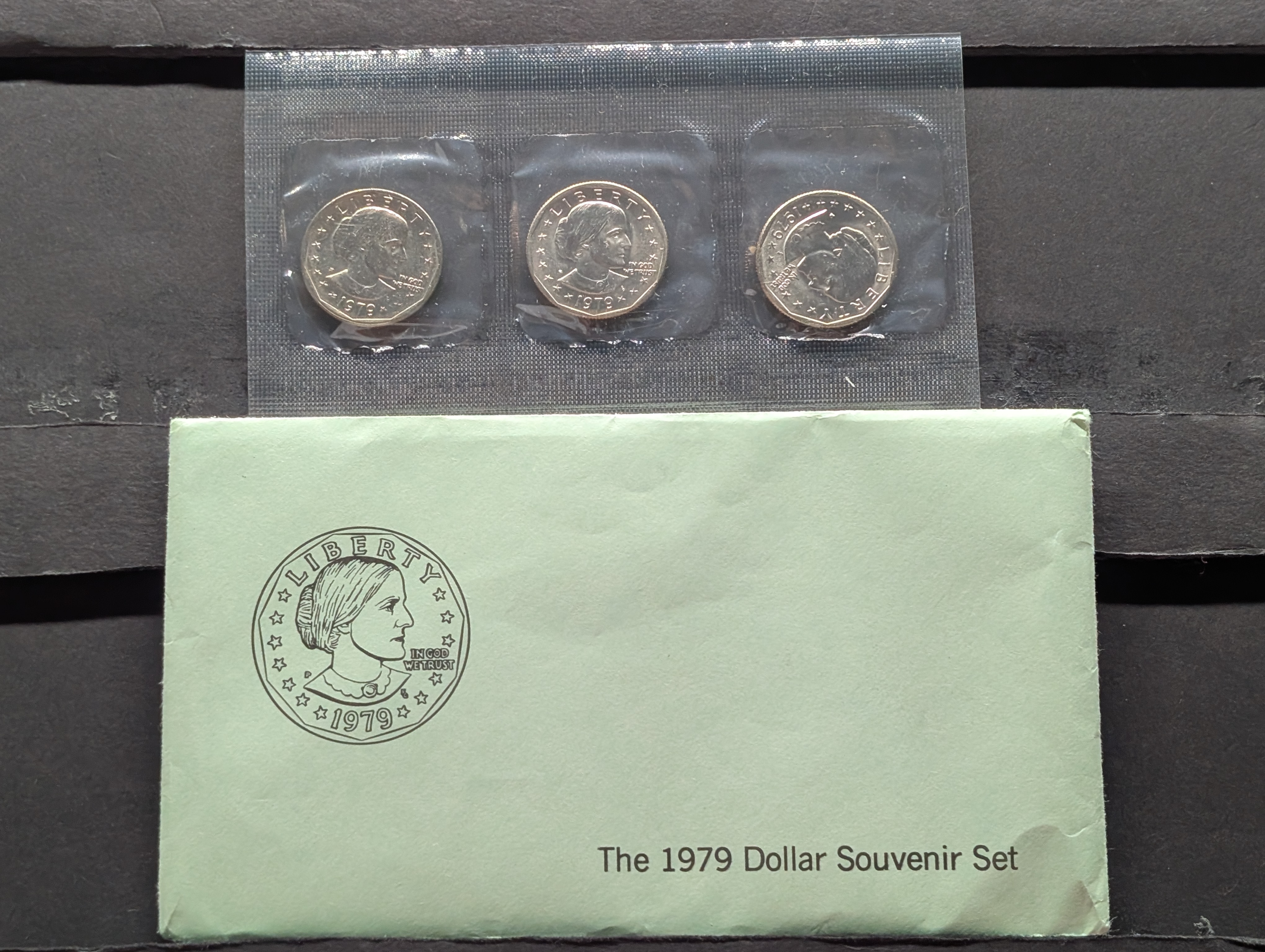 1979-P, D, & S Susan B. Anthony Dollar Souvenir Set