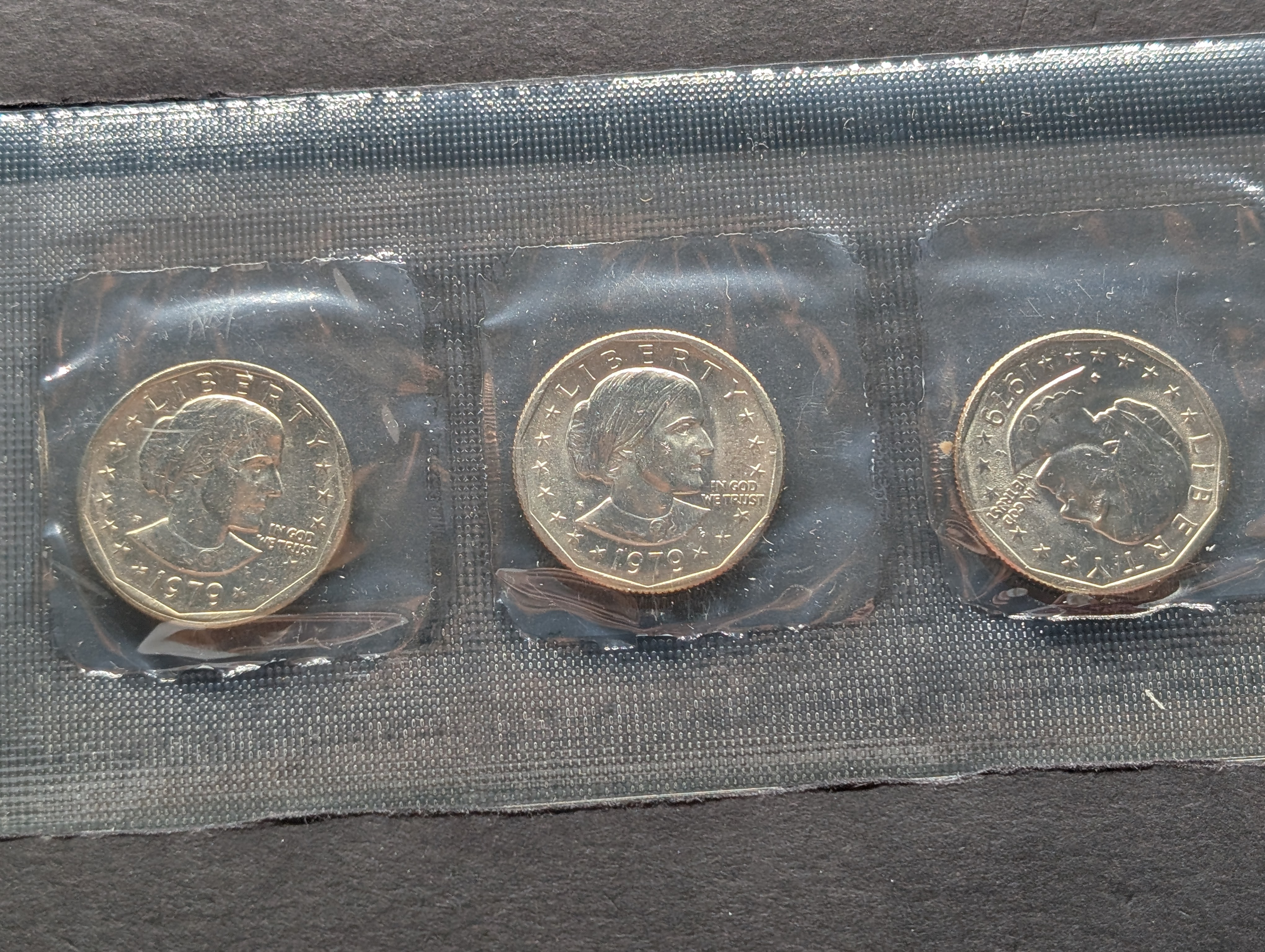 1979-P, D, & S Susan B. Anthony Dollar Souvenir Set