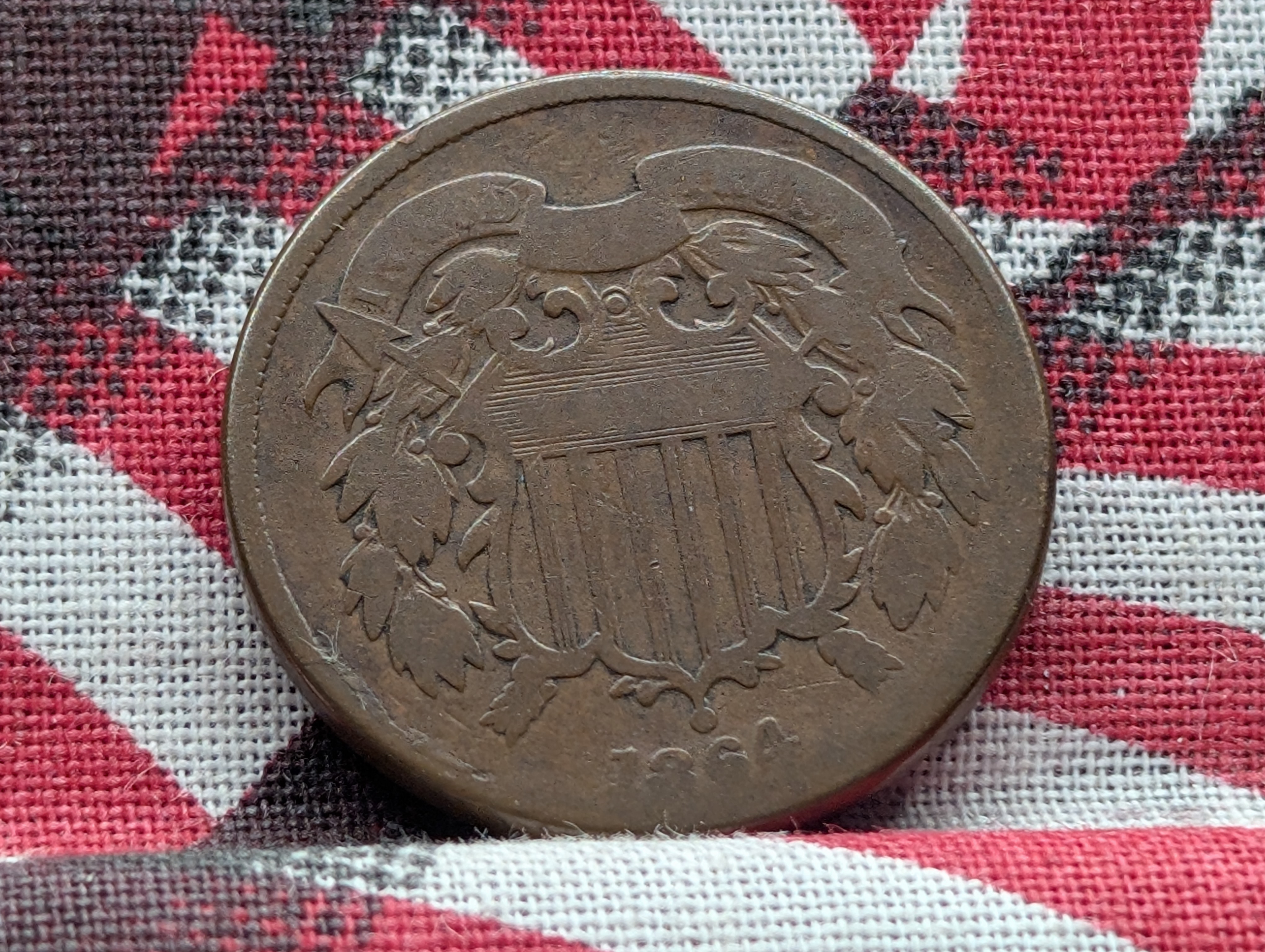 1864 Two Cent Piece