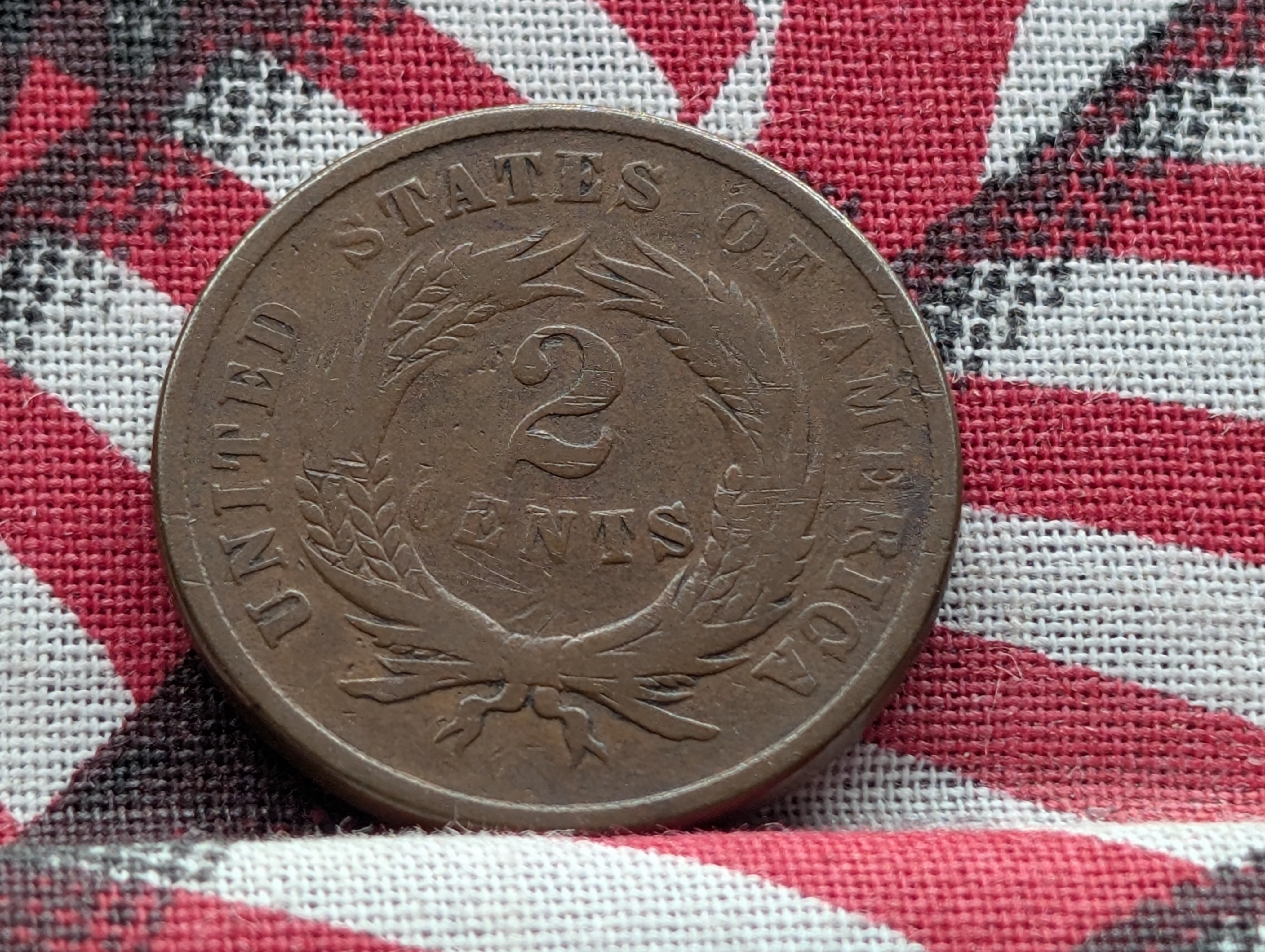 1864 Two Cent Piece