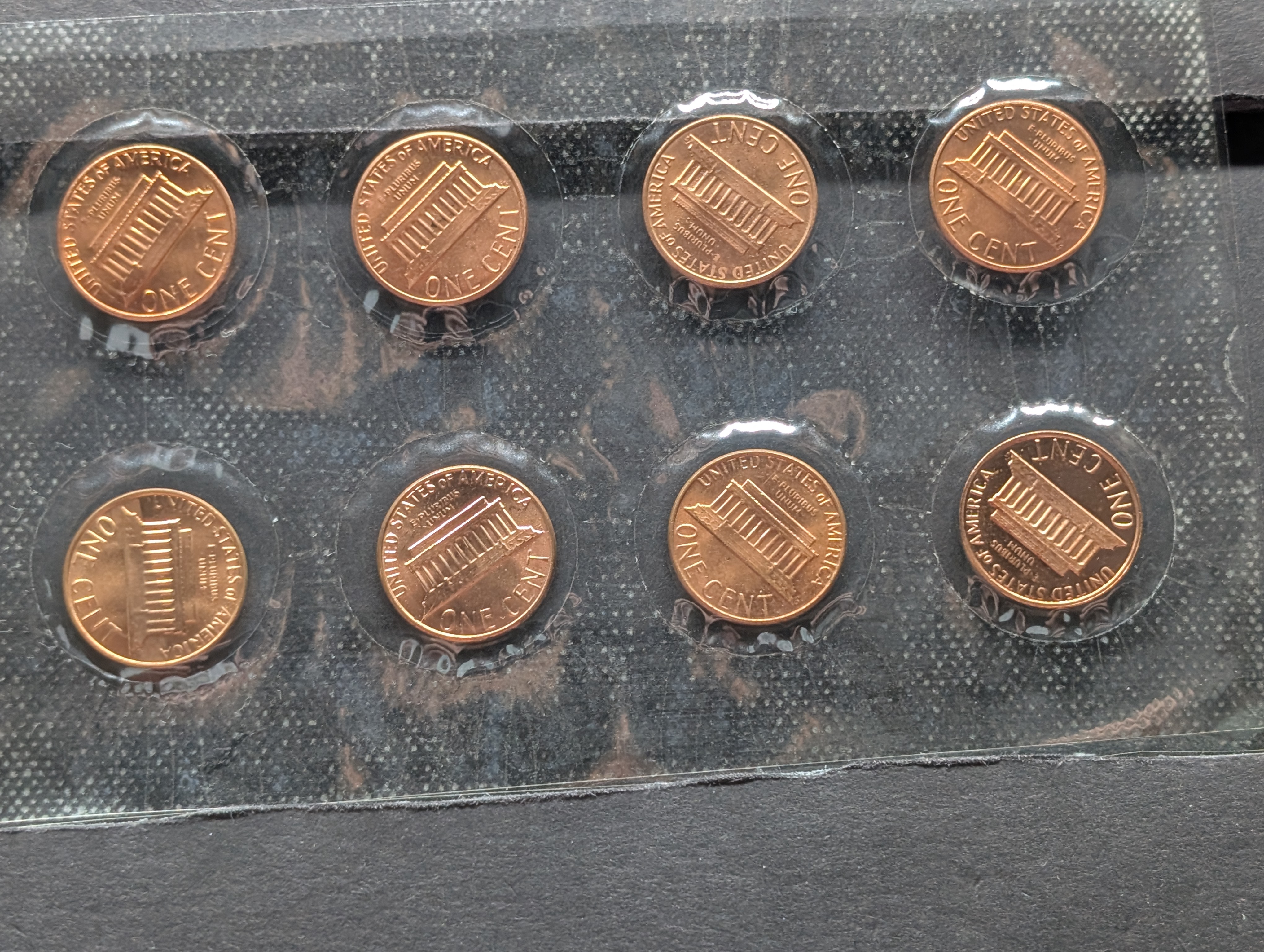 1982 Lincoln Cent 8- Coin Variety Collection - Copper, Zinc & Proof