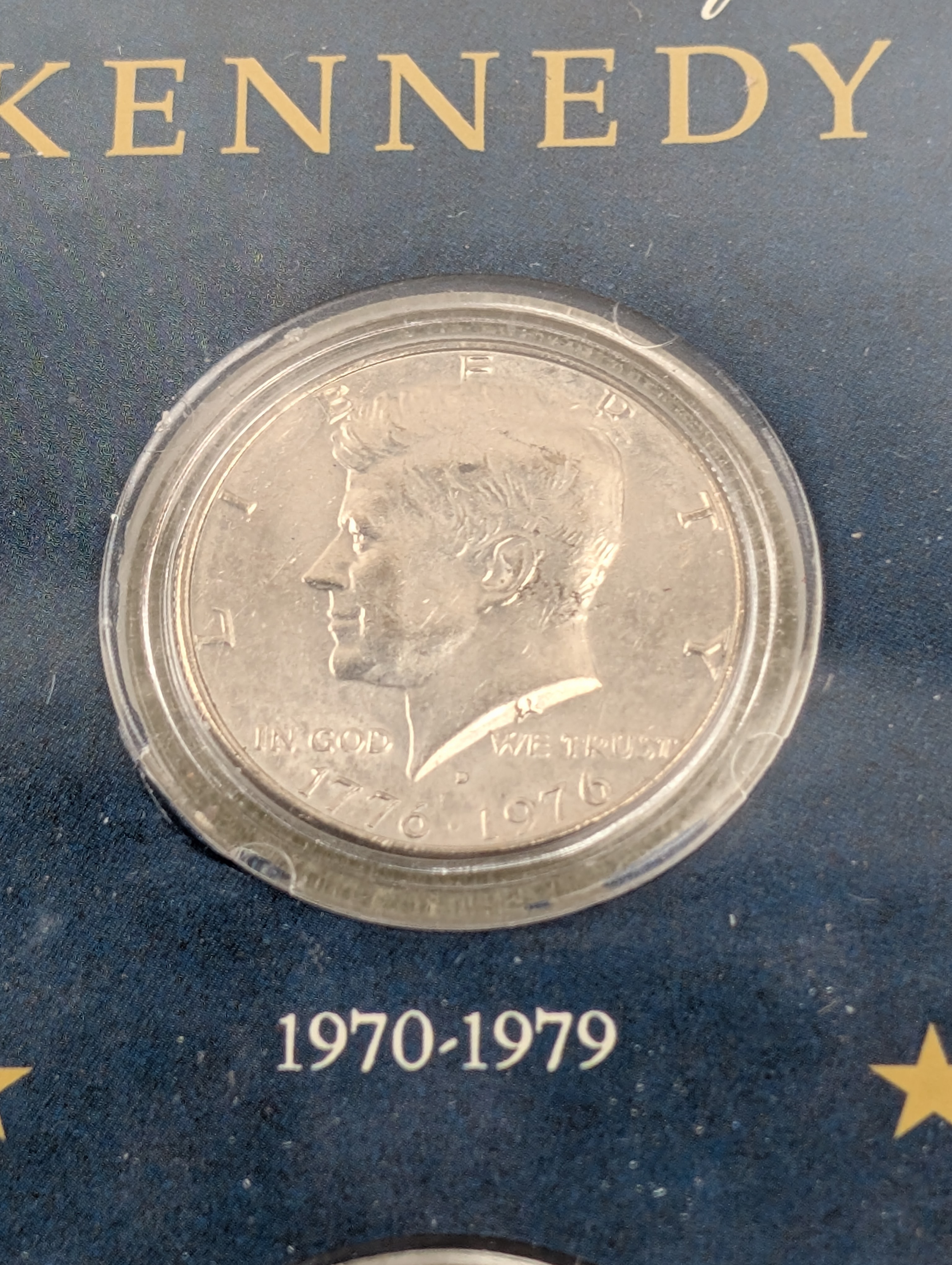The Kennedy Half Dollar Collection in Wooden Display Box w/ Copy of January 20, 1961 Inaugural Address (1964-2007 - Latch Broken)