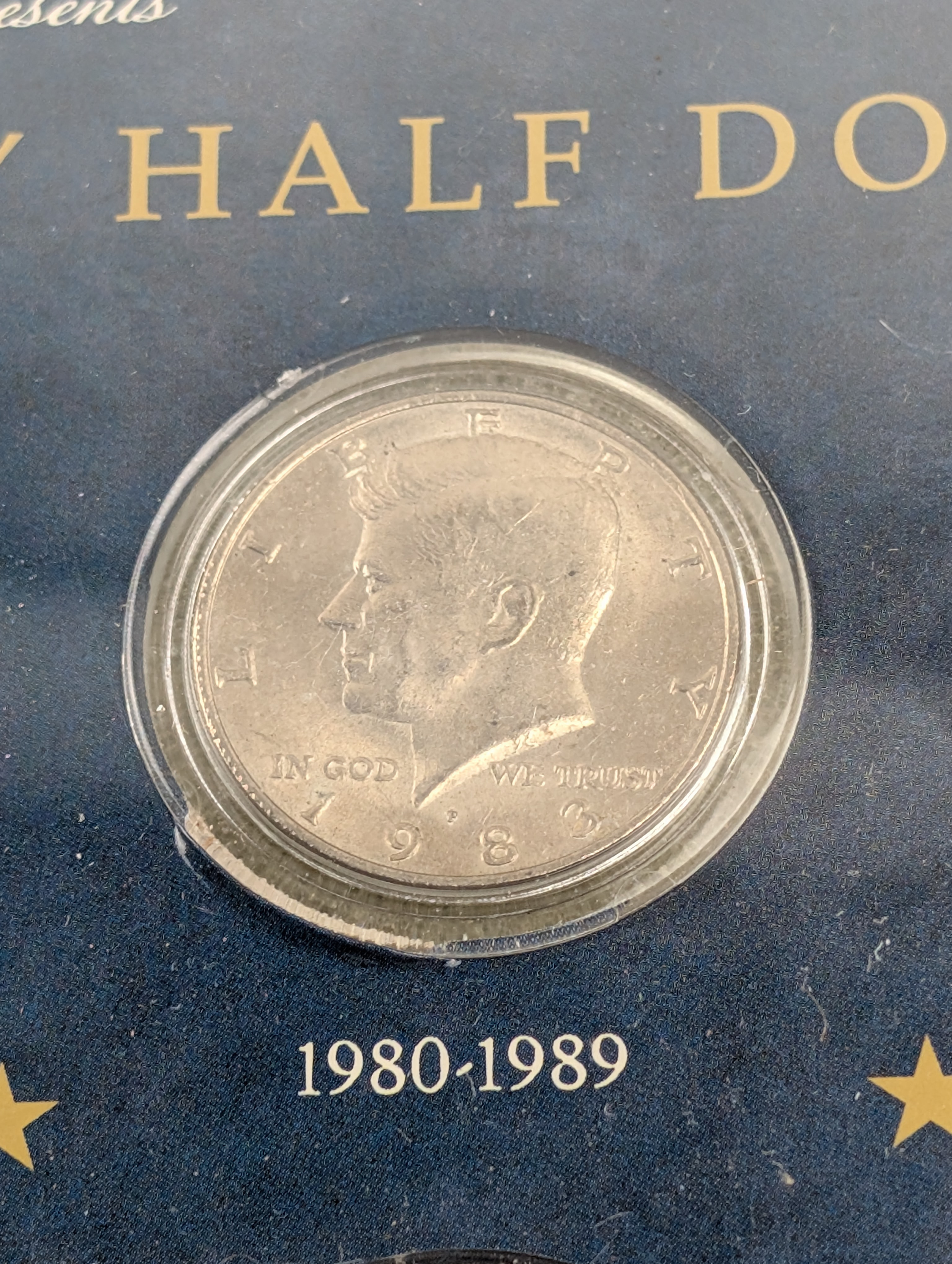 The Kennedy Half Dollar Collection in Wooden Display Box w/ Copy of January 20, 1961 Inaugural Address (1964-2007 - Latch Broken)