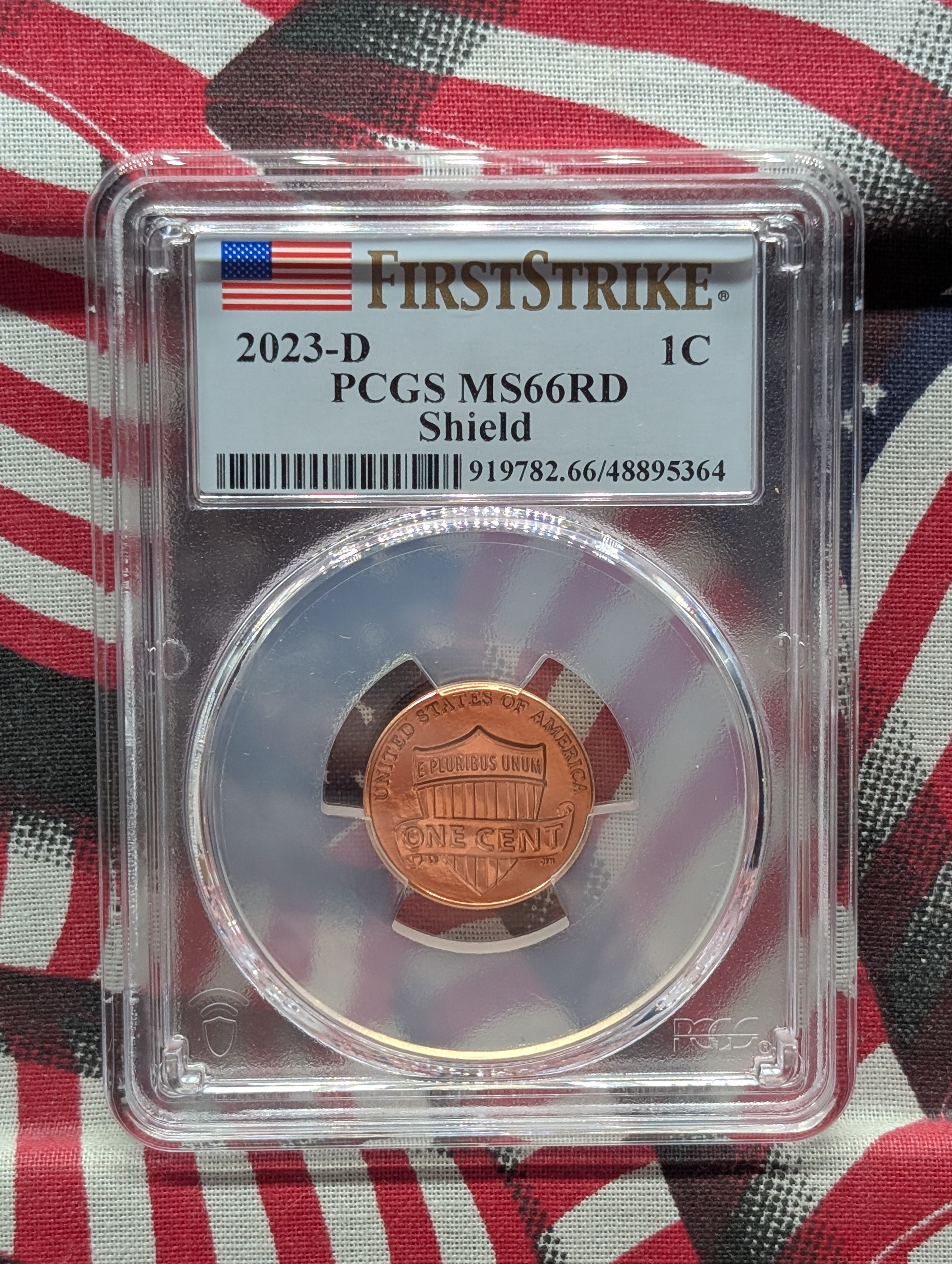 2023-D Lincoln Shield Cent - PCGS MS66 RD - First Strike