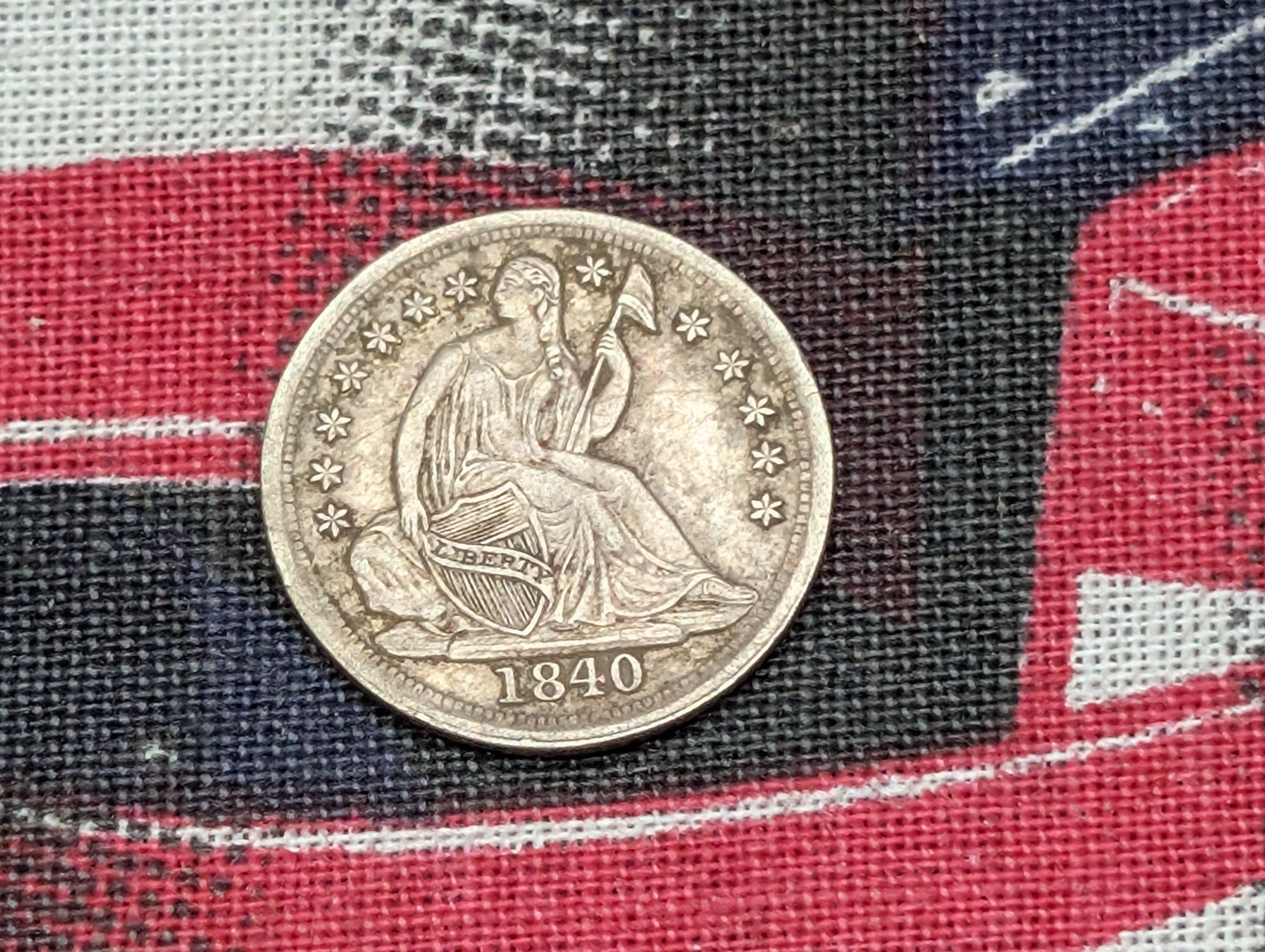 1840-O w/ No Drapery Seated Liberty Half Dime