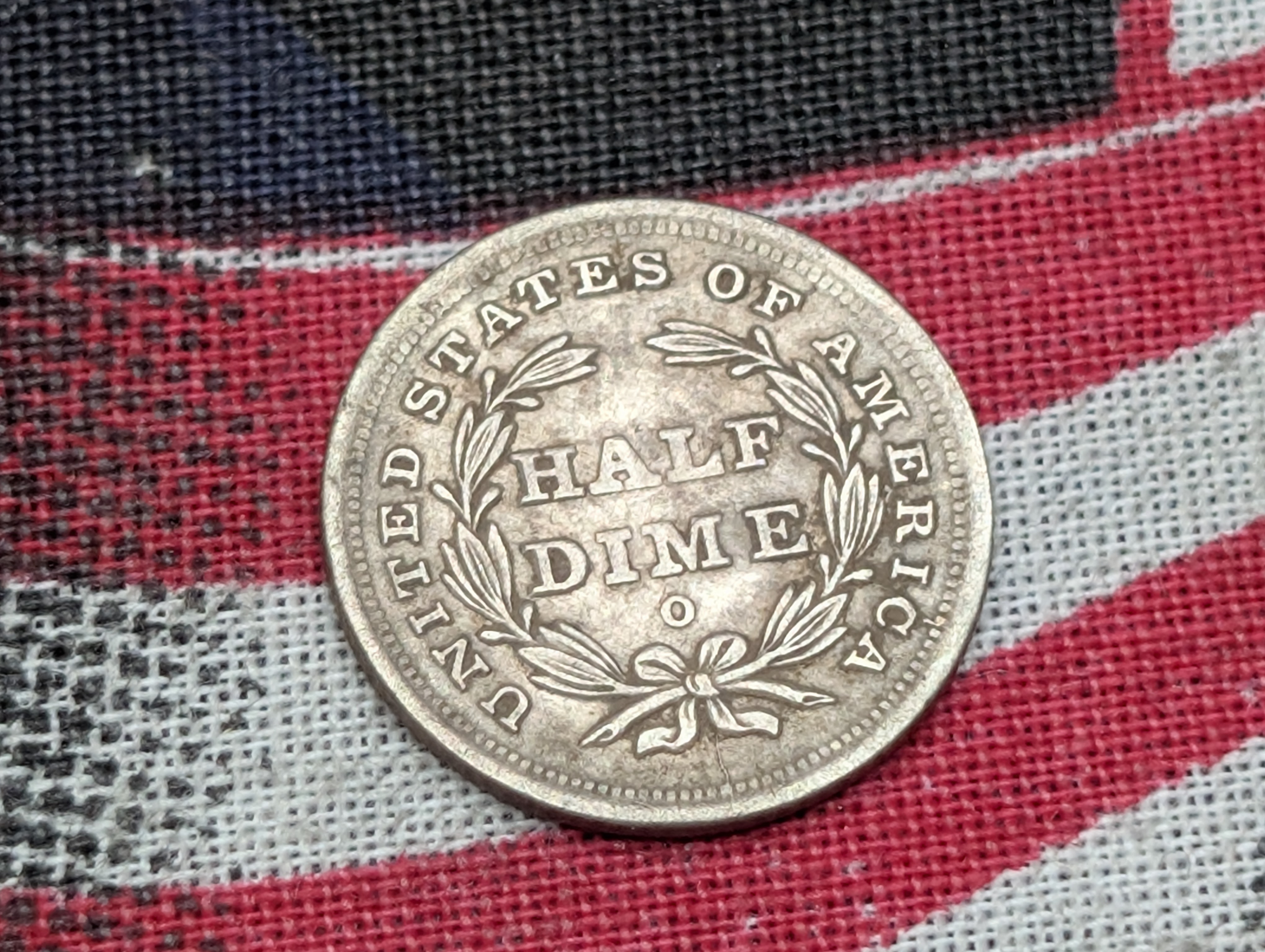 1840-O w/ No Drapery Seated Liberty Half Dime
