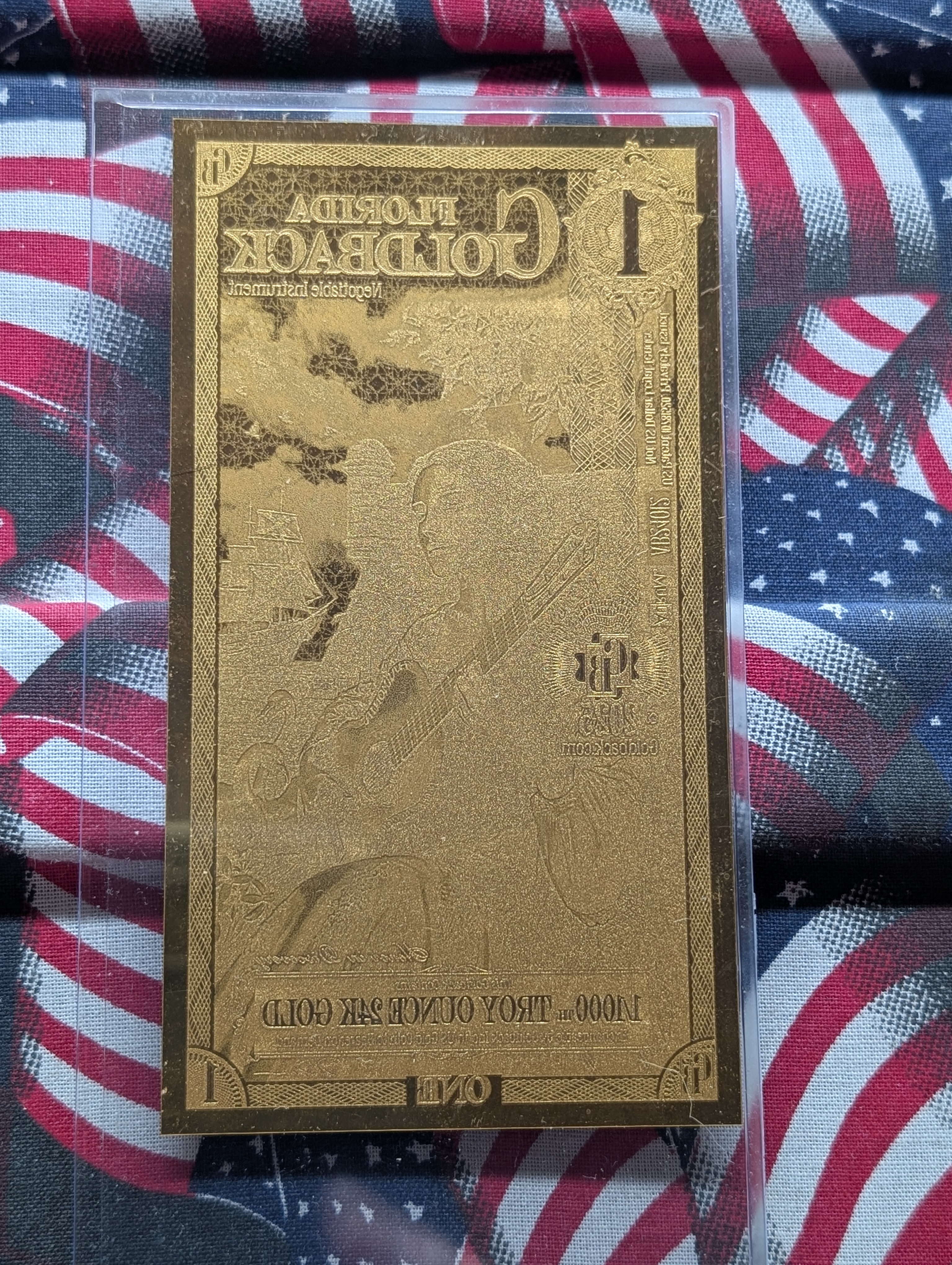 1/1000th Troy Oz. 24k GOLD 2025 Florida $1.00 Goldback