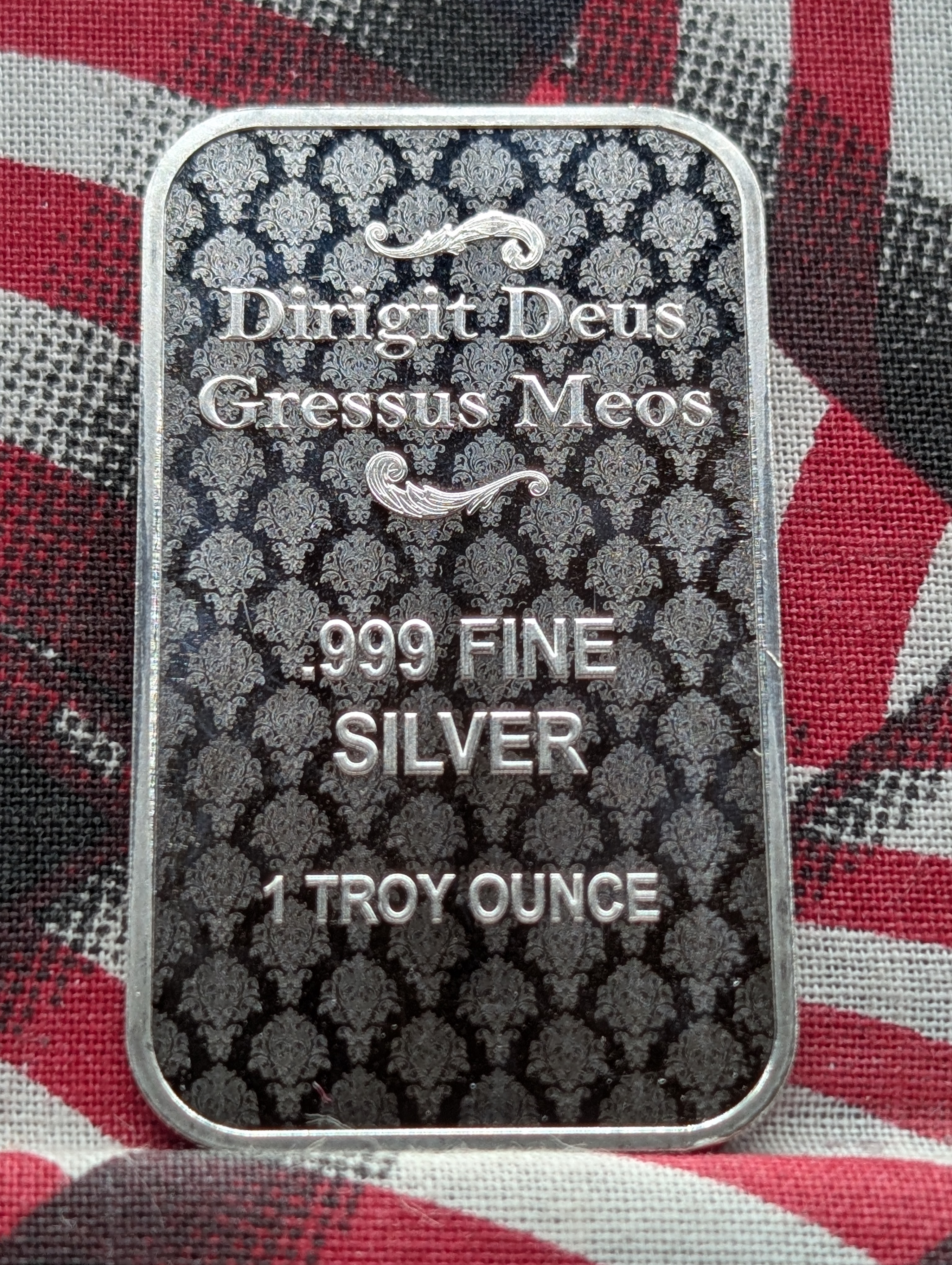 1Troy Oz. .999 FINE SILVER Una and The Lion - May God Direct My Steps Designed Art Bar
