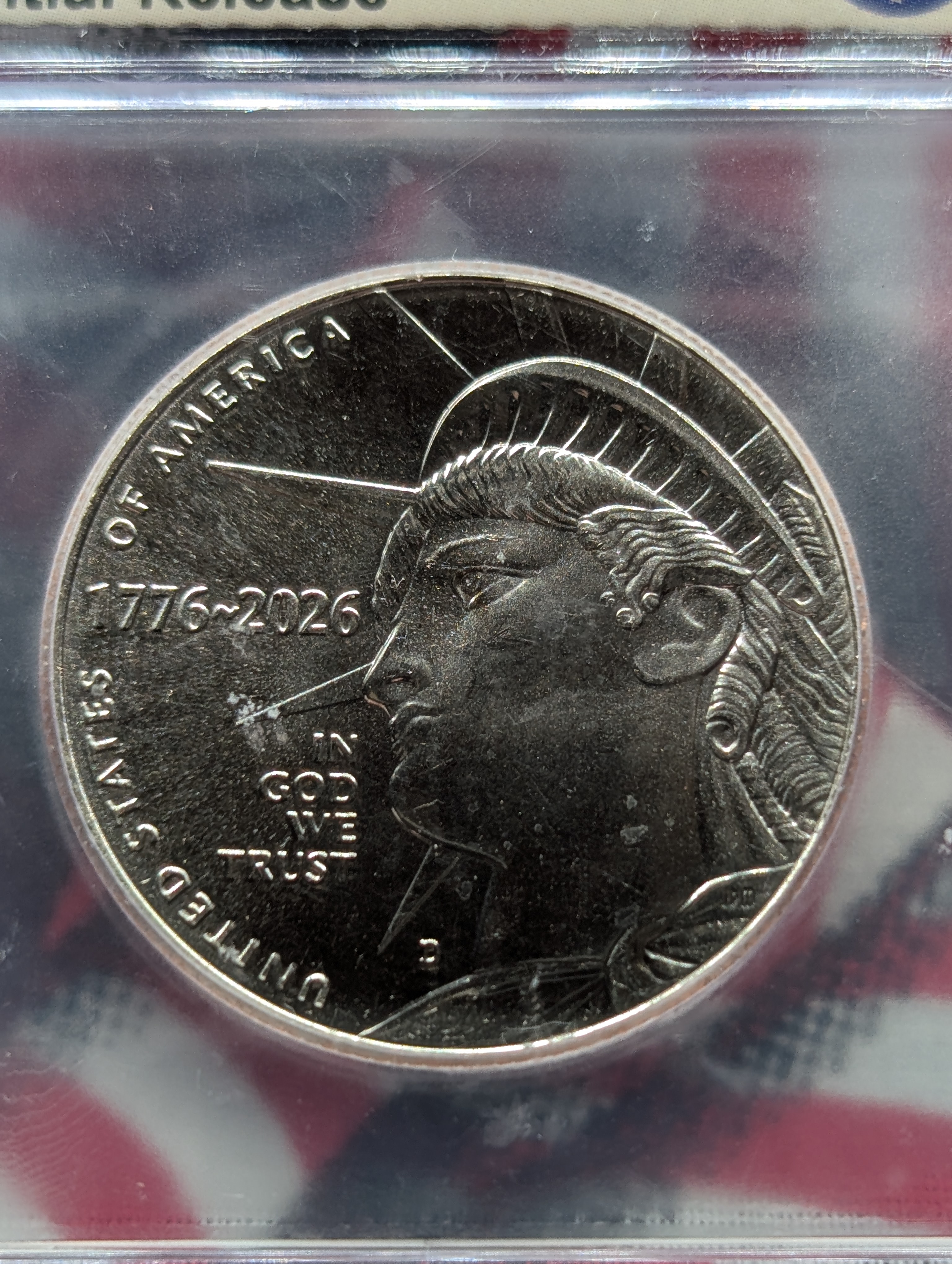 1776-2026-D Enduring Liberty Half Dollar - ICG Cert. MS66, Initial Release, Semi-quincentennial