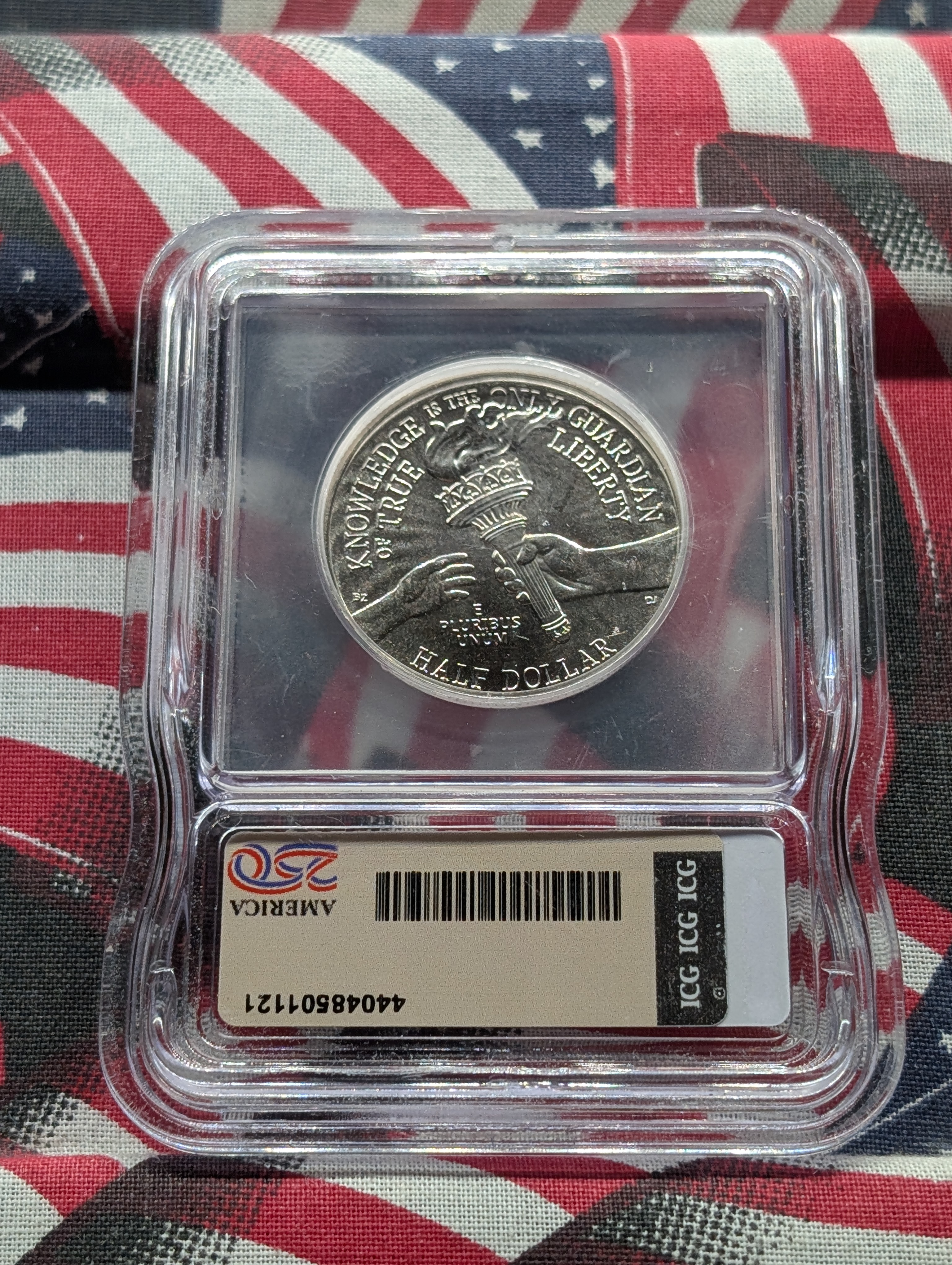 1776-2026-D Enduring Liberty Half Dollar - ICG Cert. MS66, Initial Release, Semi-quincentennial