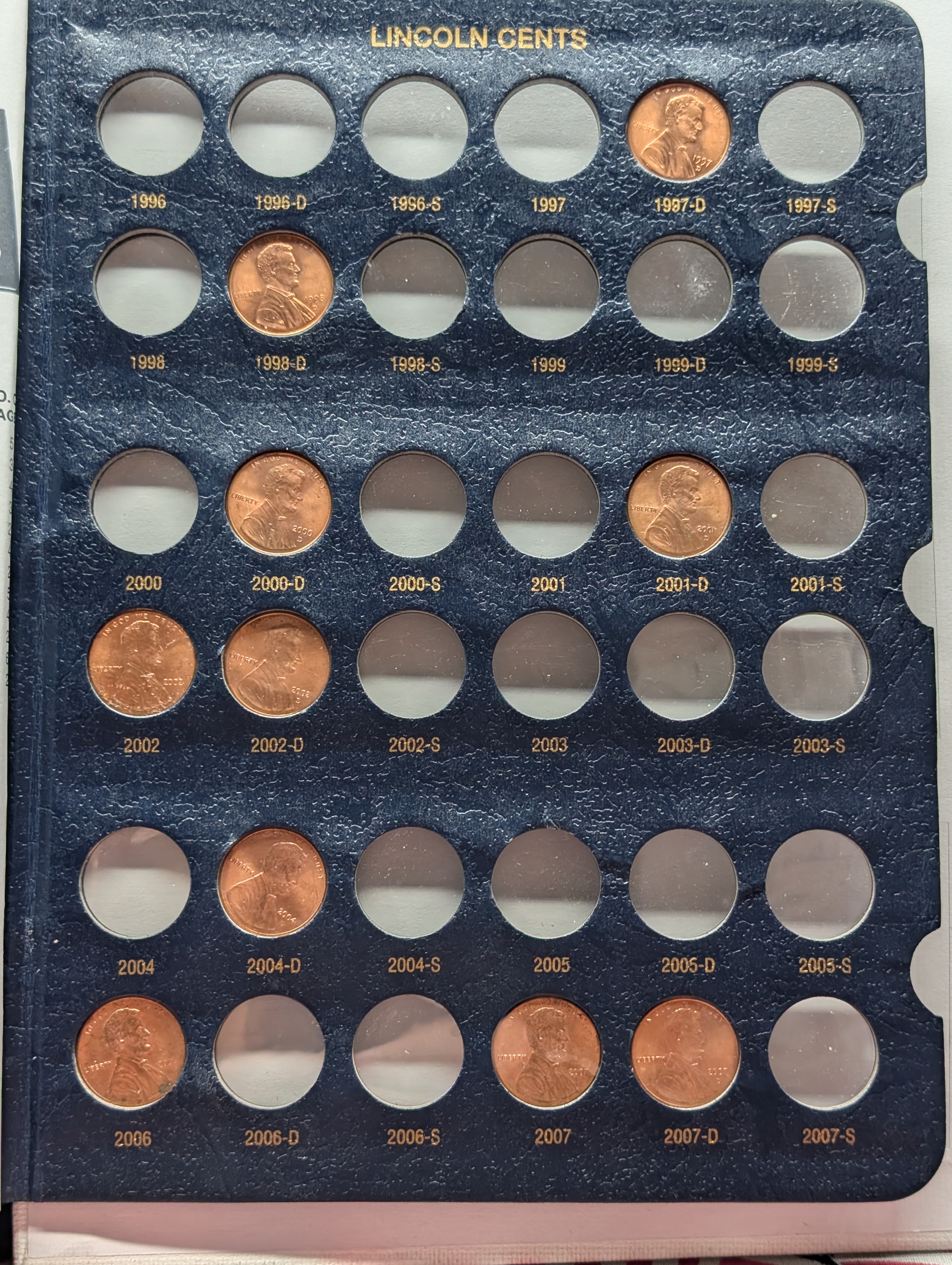 Partial 1909-2011 Lincoln Cent Collection in 5 Whitman Albums