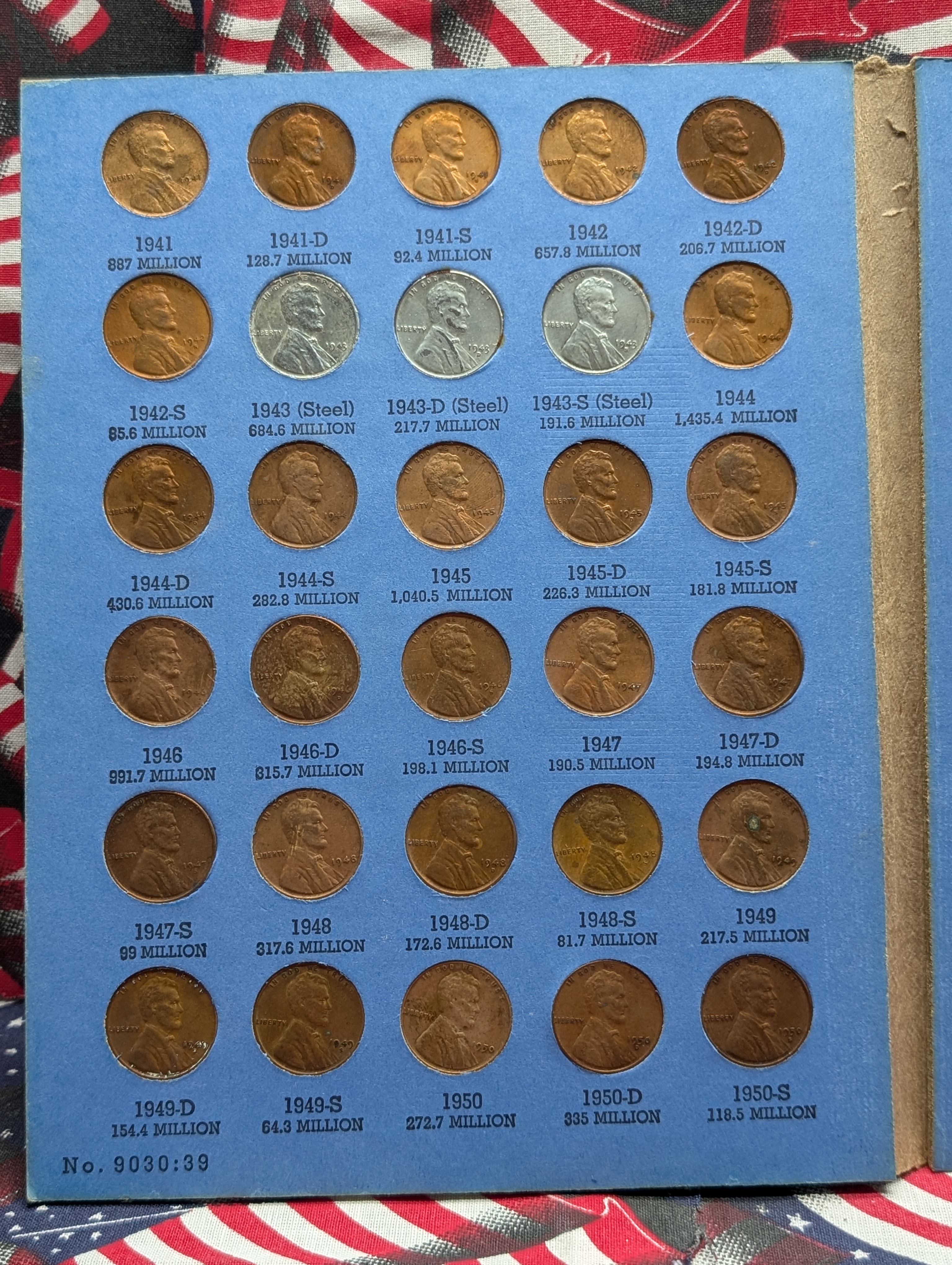 Partial 1909-2011 Lincoln Cent Collection in 5 Whitman Albums
