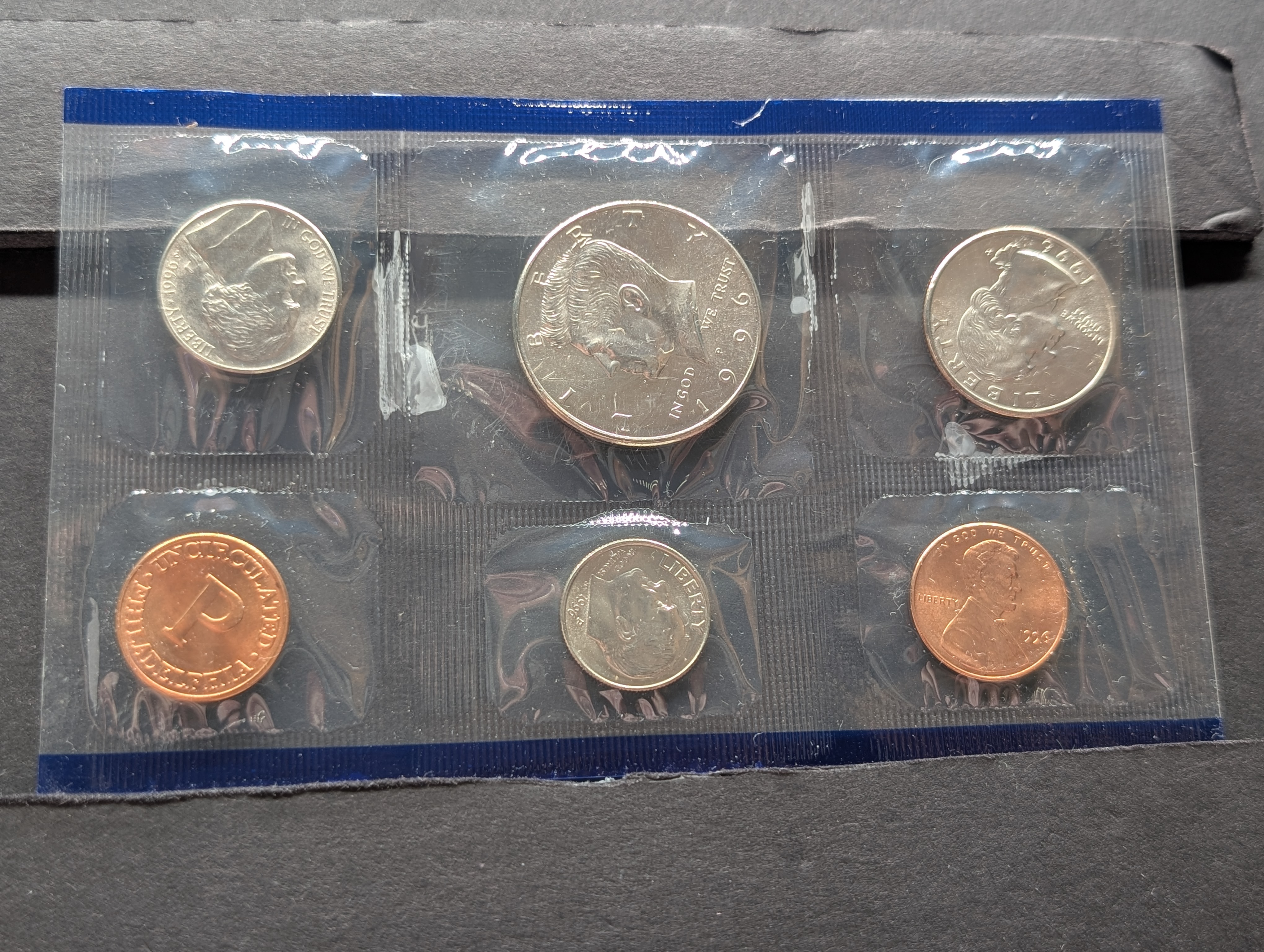 1996 P&D U.S. Mint Uncirculated Coin Set in OGP w/ COA - Missing West Point Dime