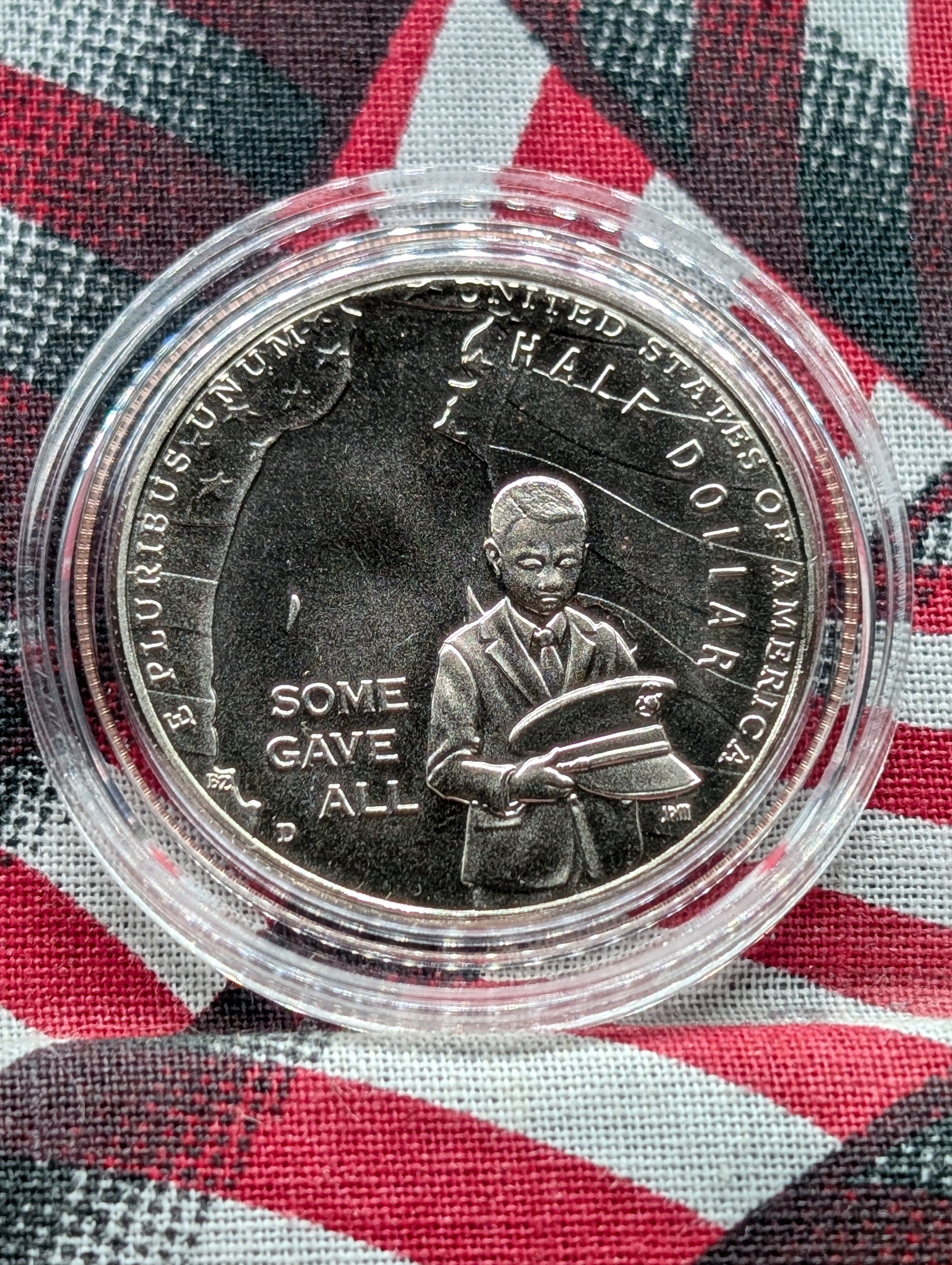 2022-D UNC Purple Heart Commemorative Half Dollar in Government Capsule