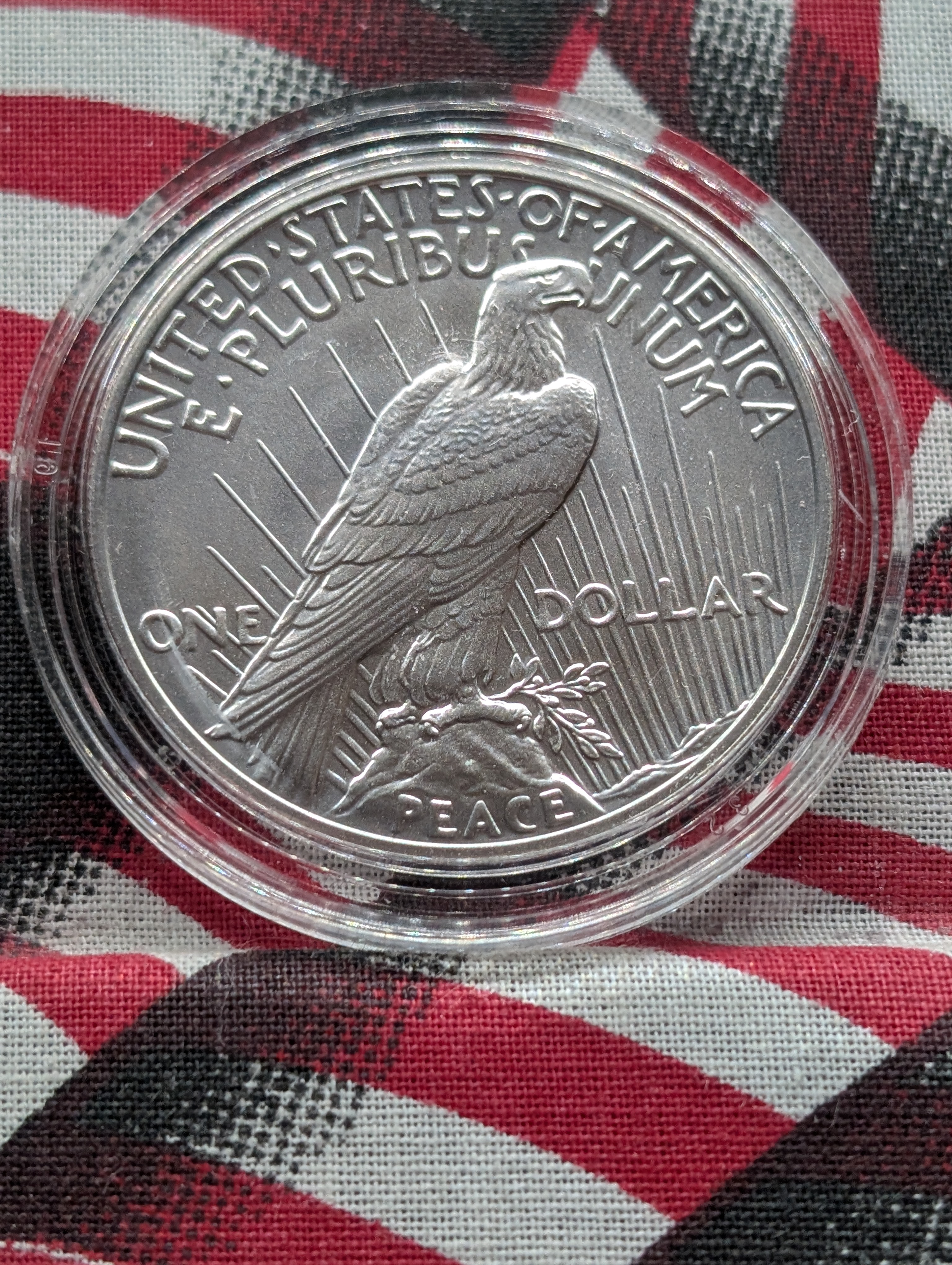 2023-P UNC Peace Silver Dollar 99.9% Silver 0.859 Troy Ounce in OGP w/ COA