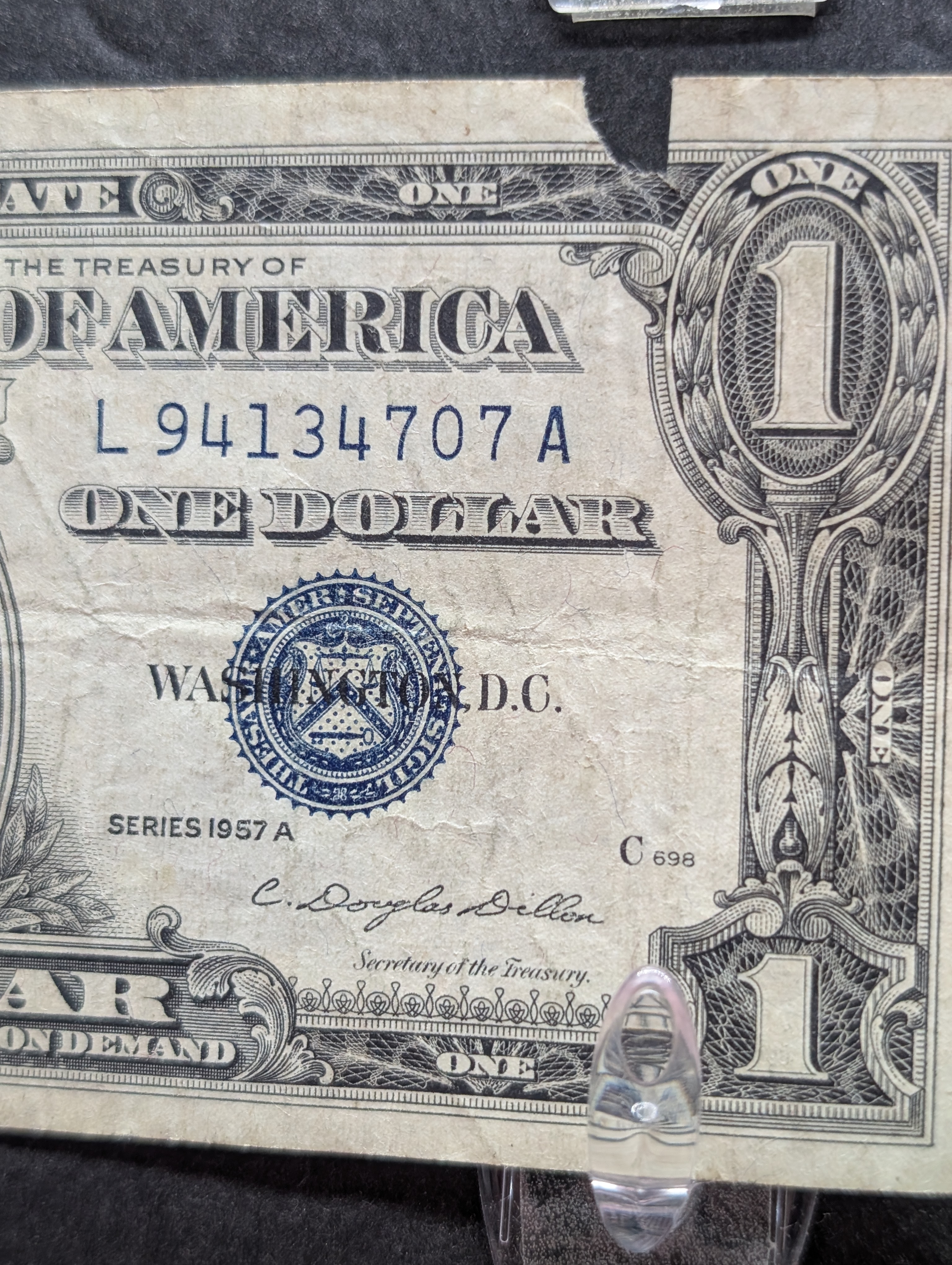 (2) 1957-A, (4) 57-B Series $1.00 Silver Certificates