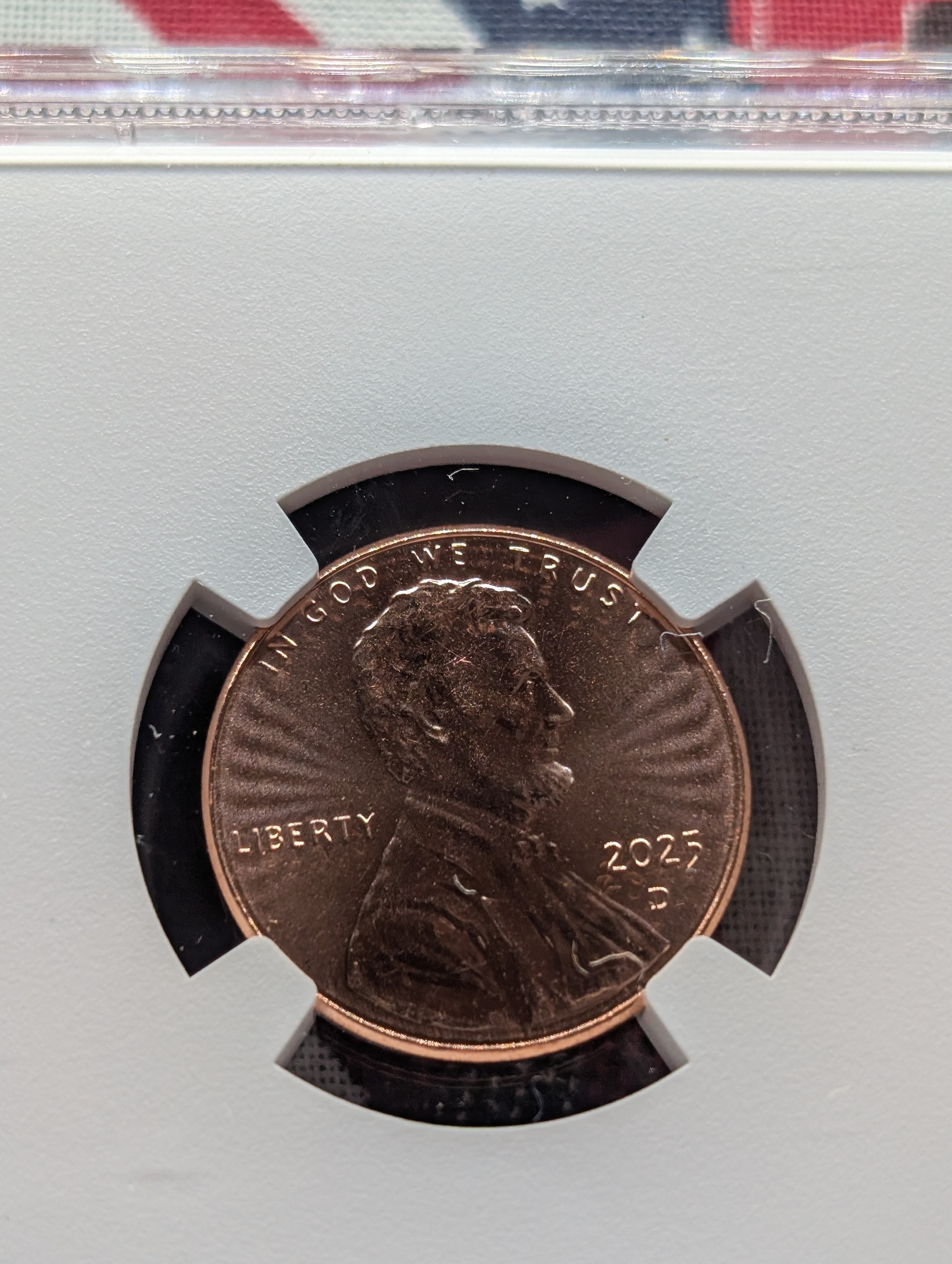 2025-D Lincoln Shield Cent - NGC MS68 RD