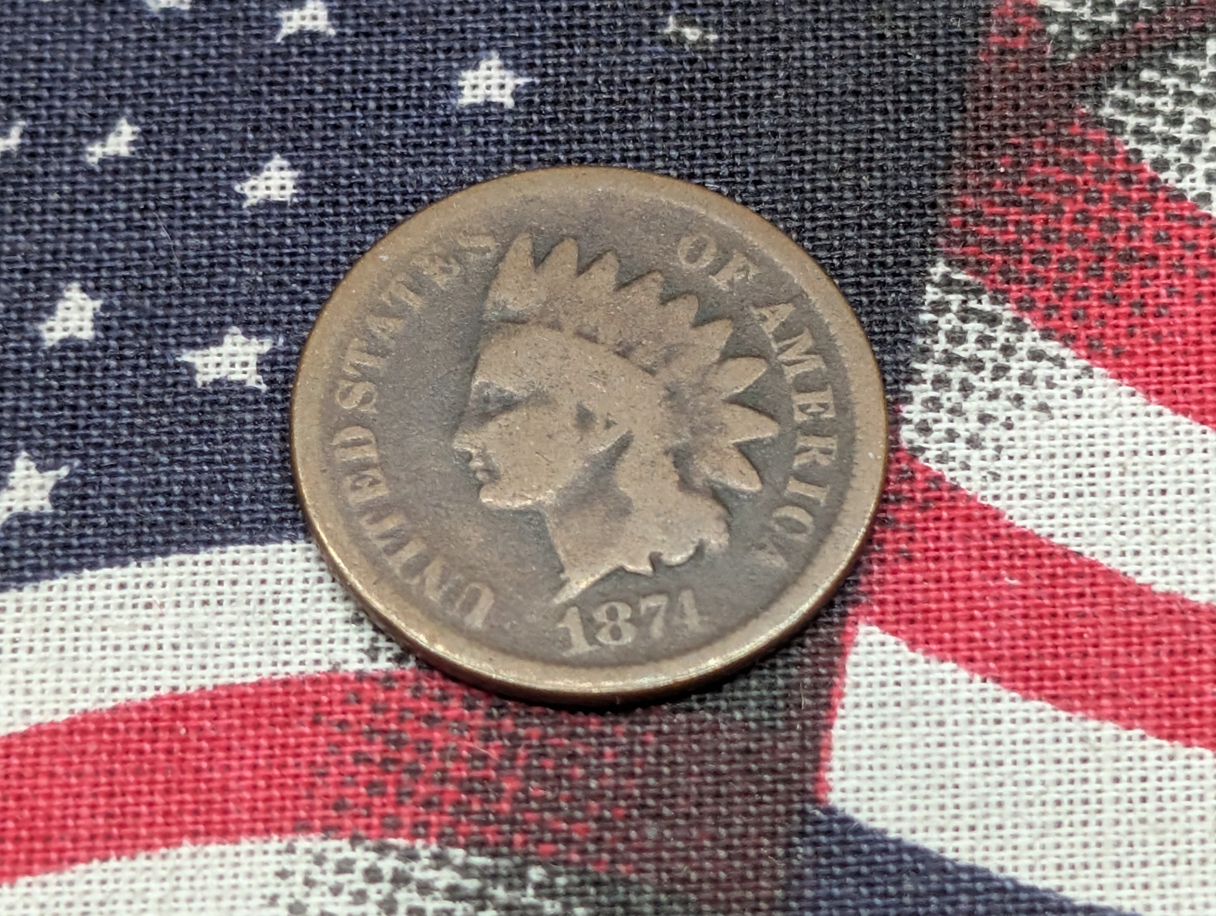 1874 Indian Head Cent