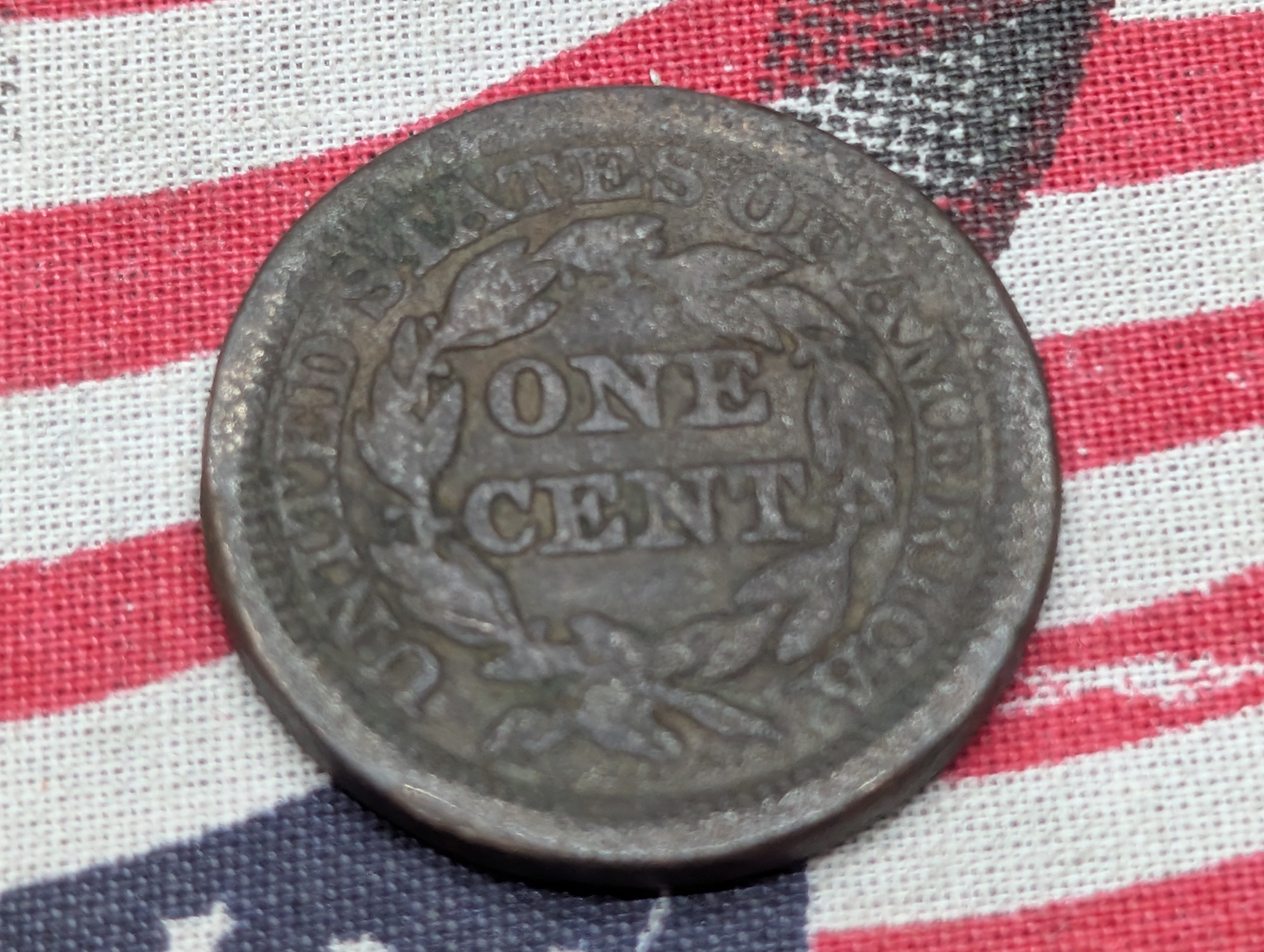 1845 Braided Hair Large Cent