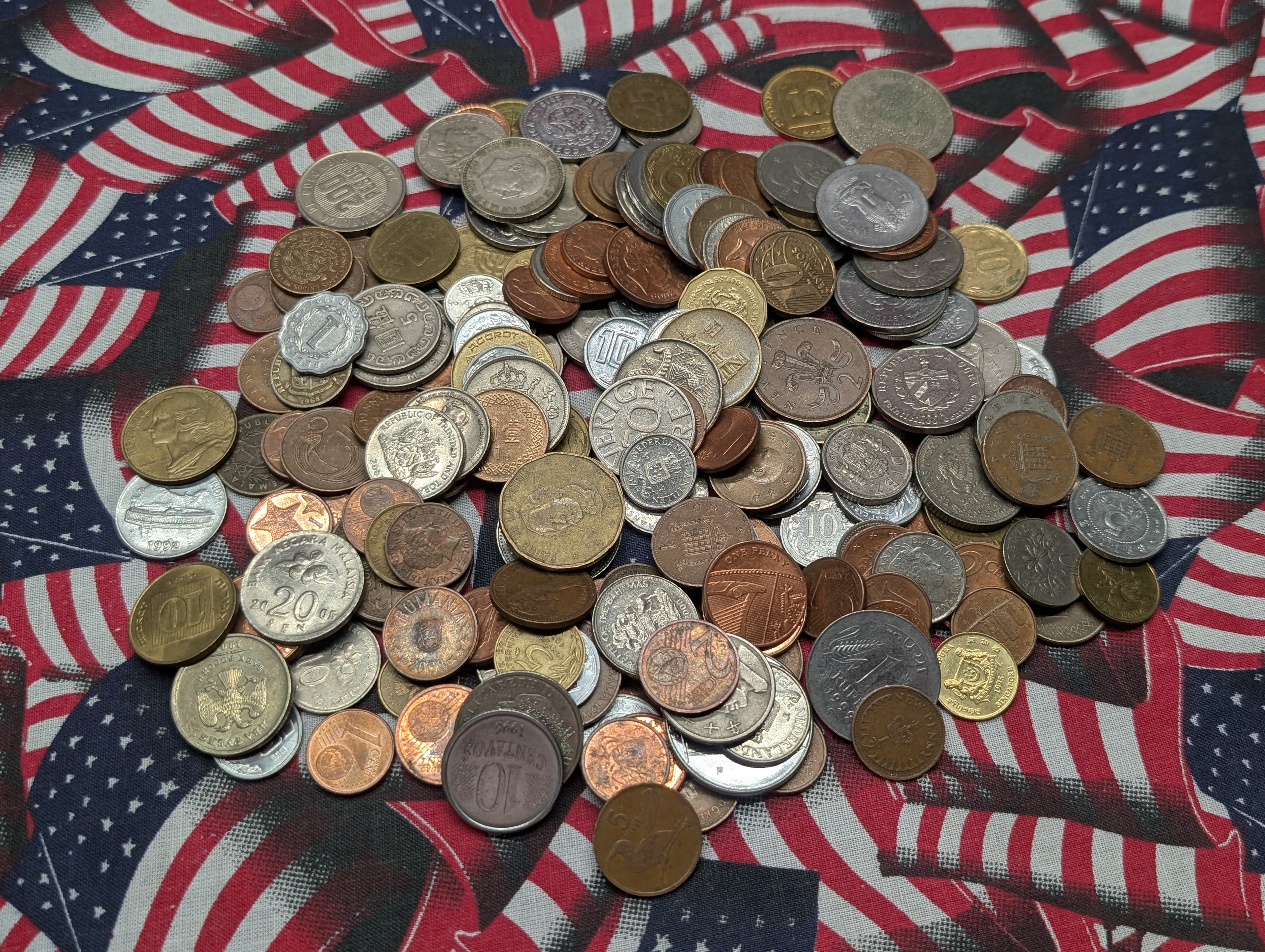 1.4 Lbs. of Various Vintage & Modern World Coins
