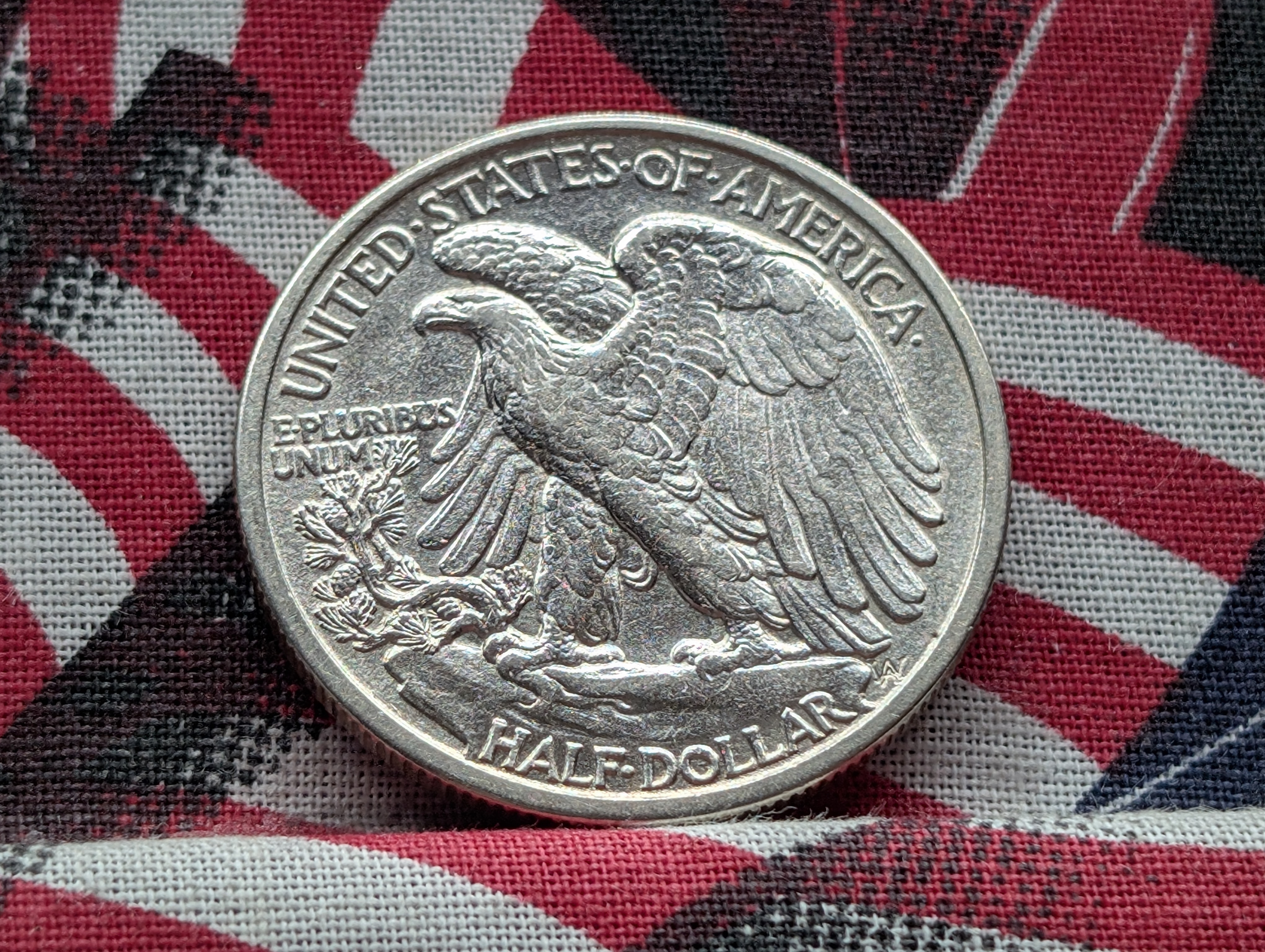 1917-D Obv. Walking Liberty 90% Silver Half Dollar