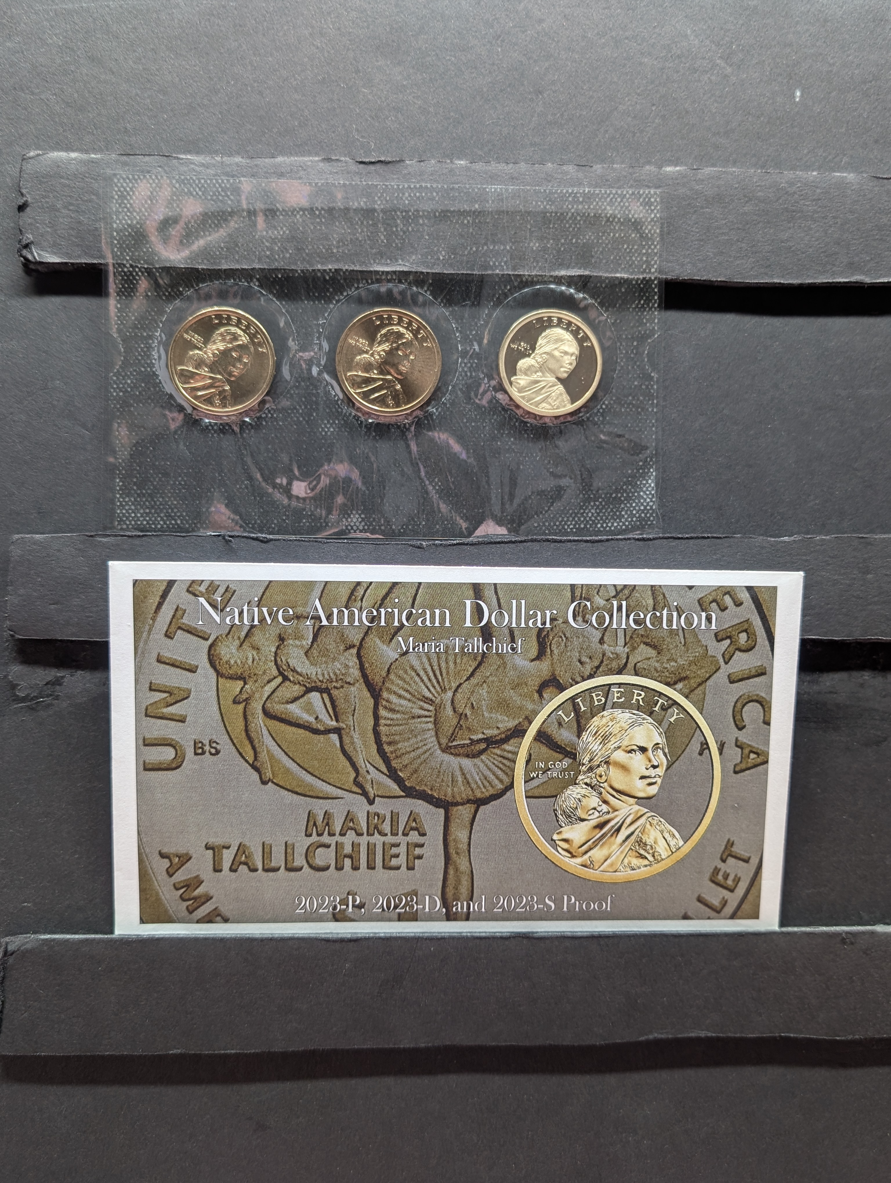 2023 Native American Maria Tallchief Dollar Collection - P,D&S PROOF