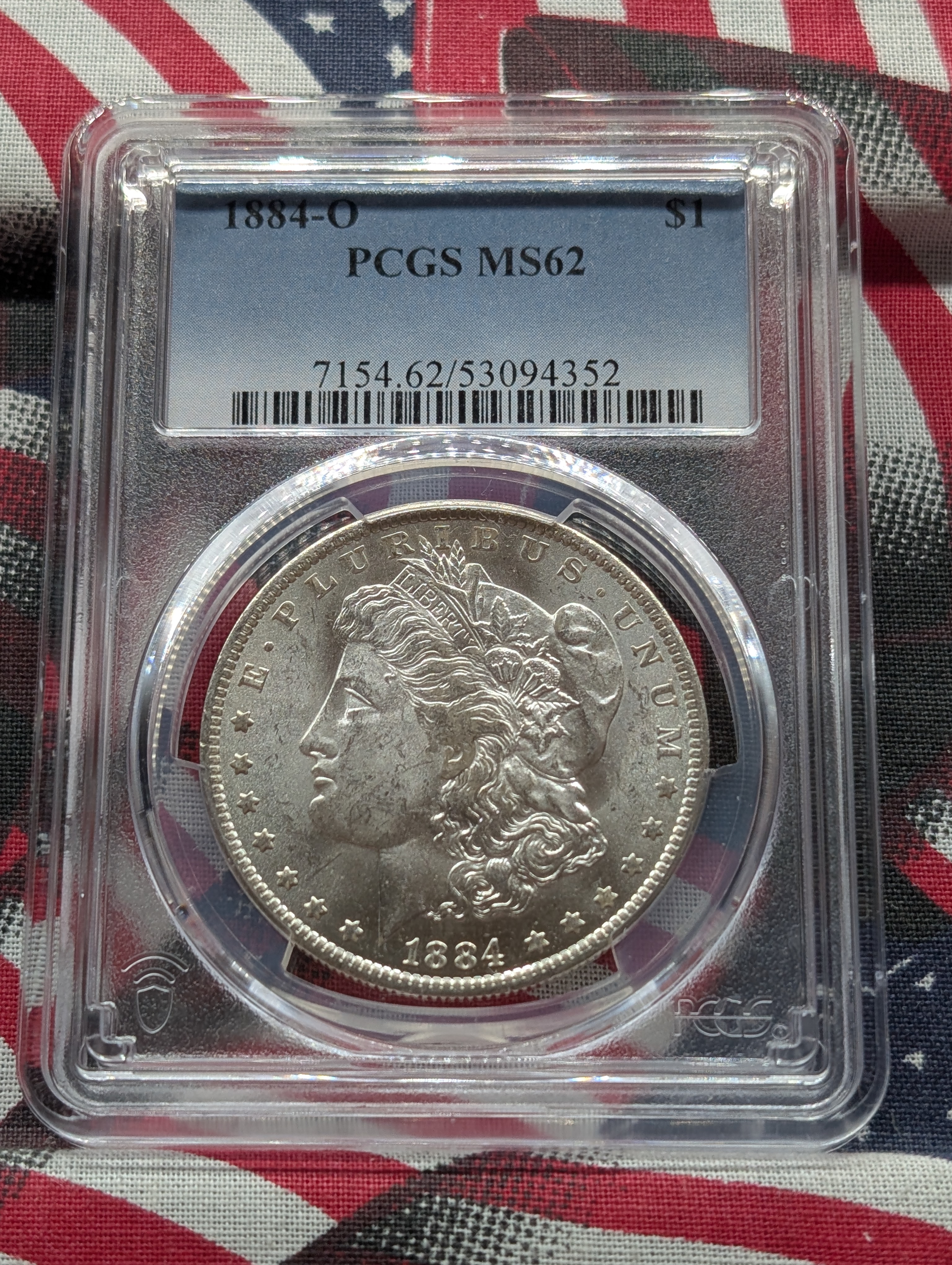 1884-O Morgan Silver Dollar - PCGS MS62
