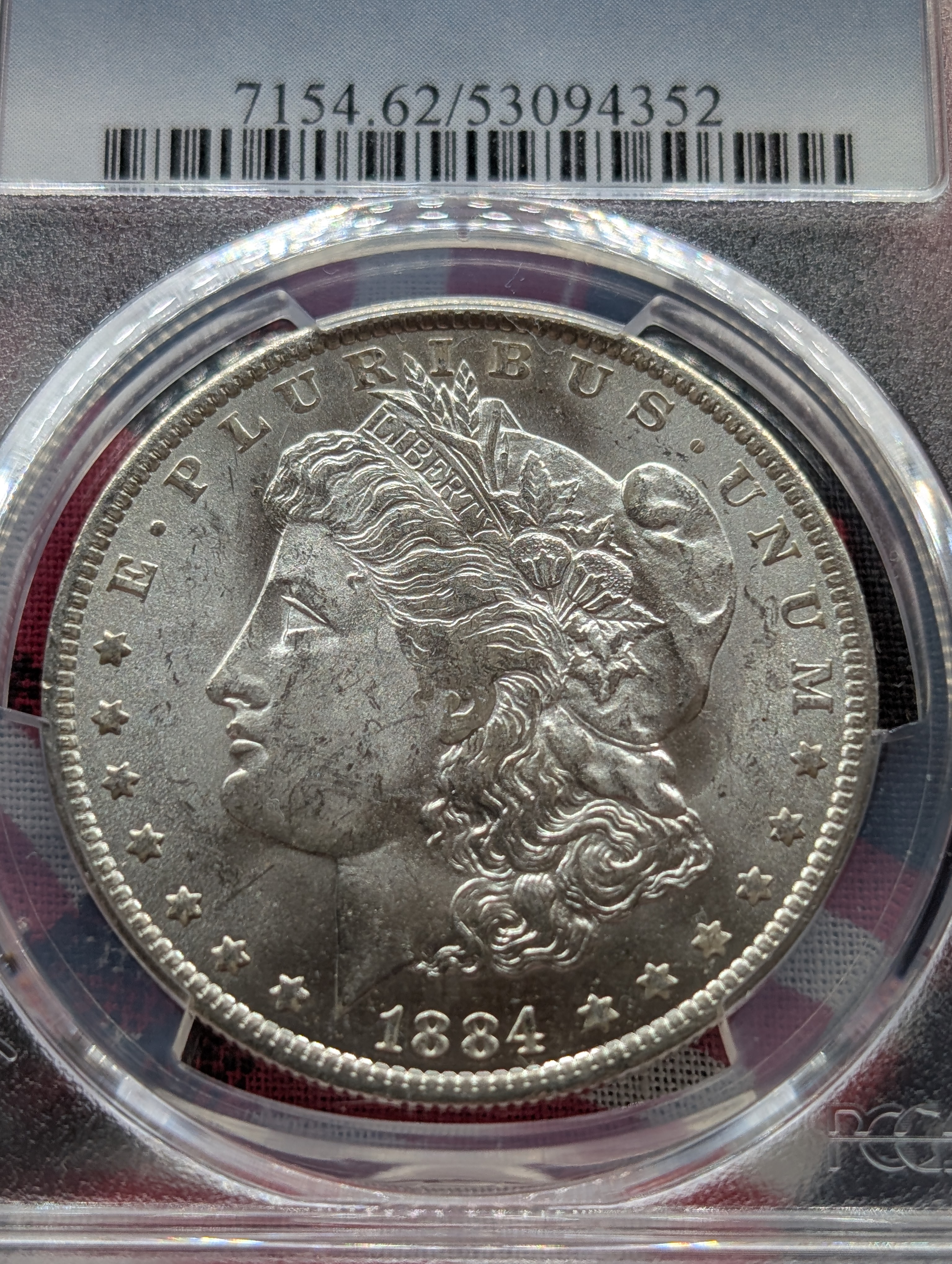 1884-O Morgan Silver Dollar - PCGS MS62