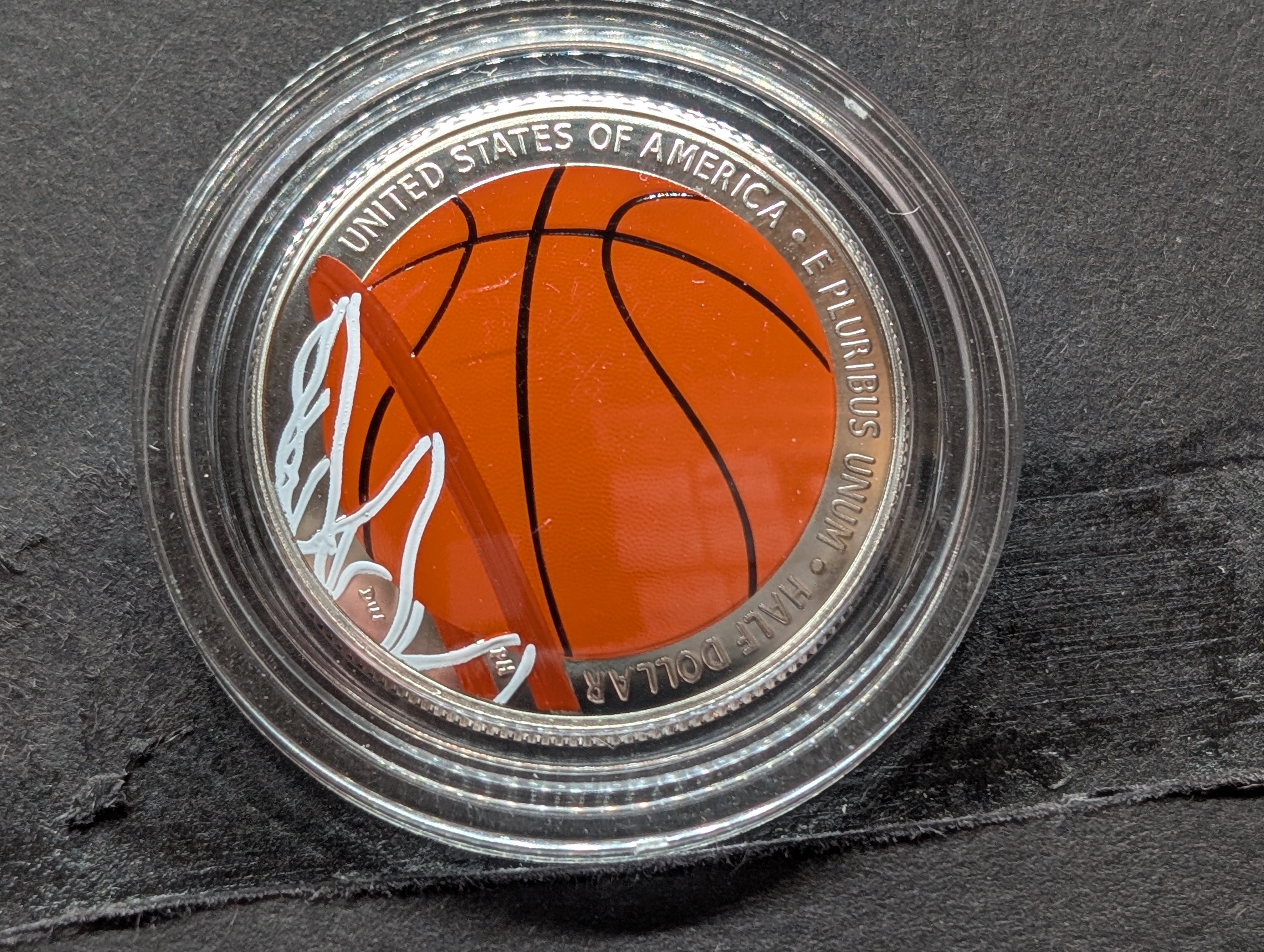 2020-S UNC Colorized Basketball Hall of Fame Commemorative Half Dollar in Government Capsule