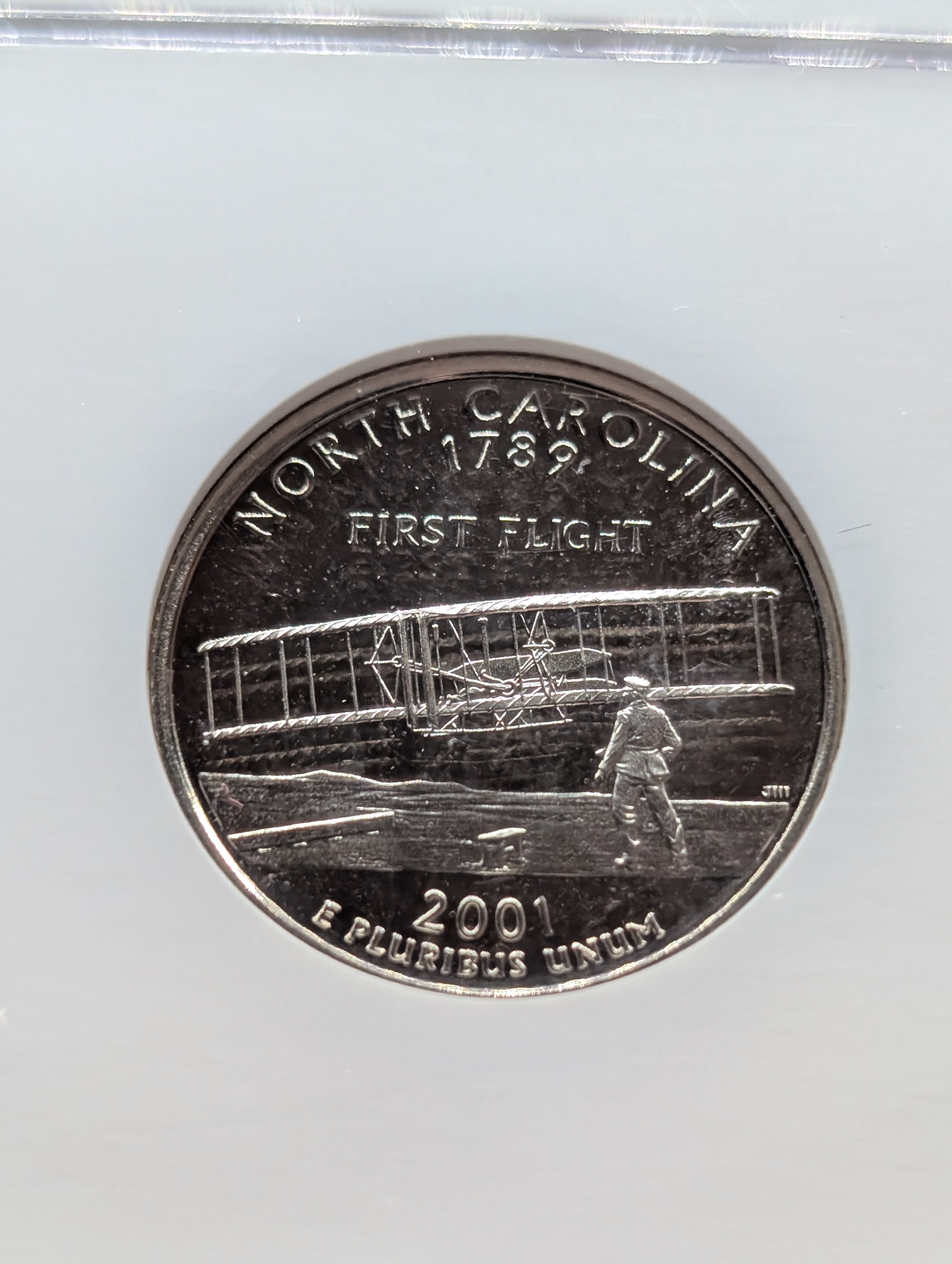 2001-S Clad PROOF North Carolina Statehood Quarter - NGC PF69 ULTRA CAMEO