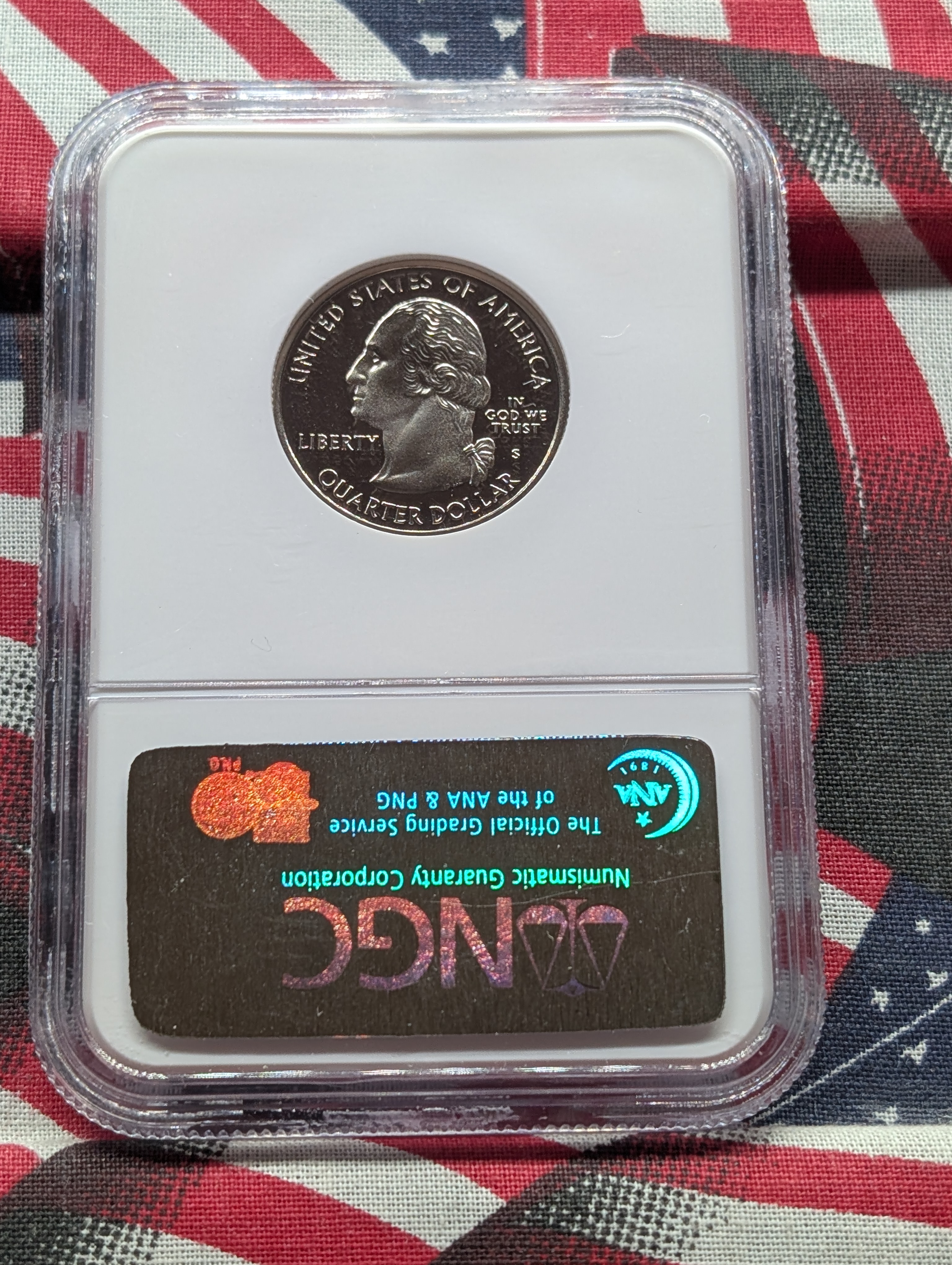 2001-S Clad PROOF North Carolina Statehood Quarter - NGC PF69 ULTRA CAMEO