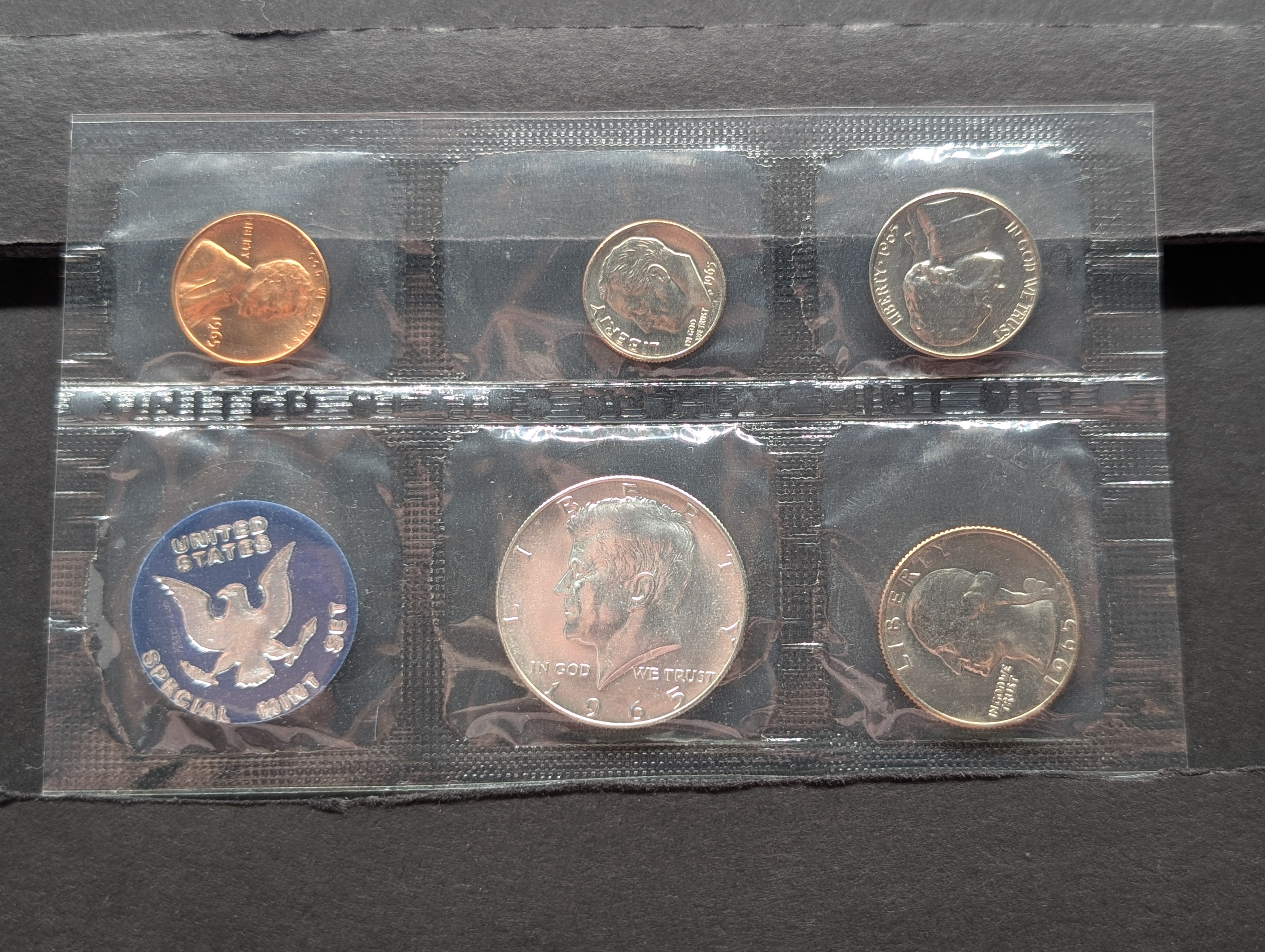1965 Denver Mint Souvenir Set - Includes 40% Silver Half Dollar