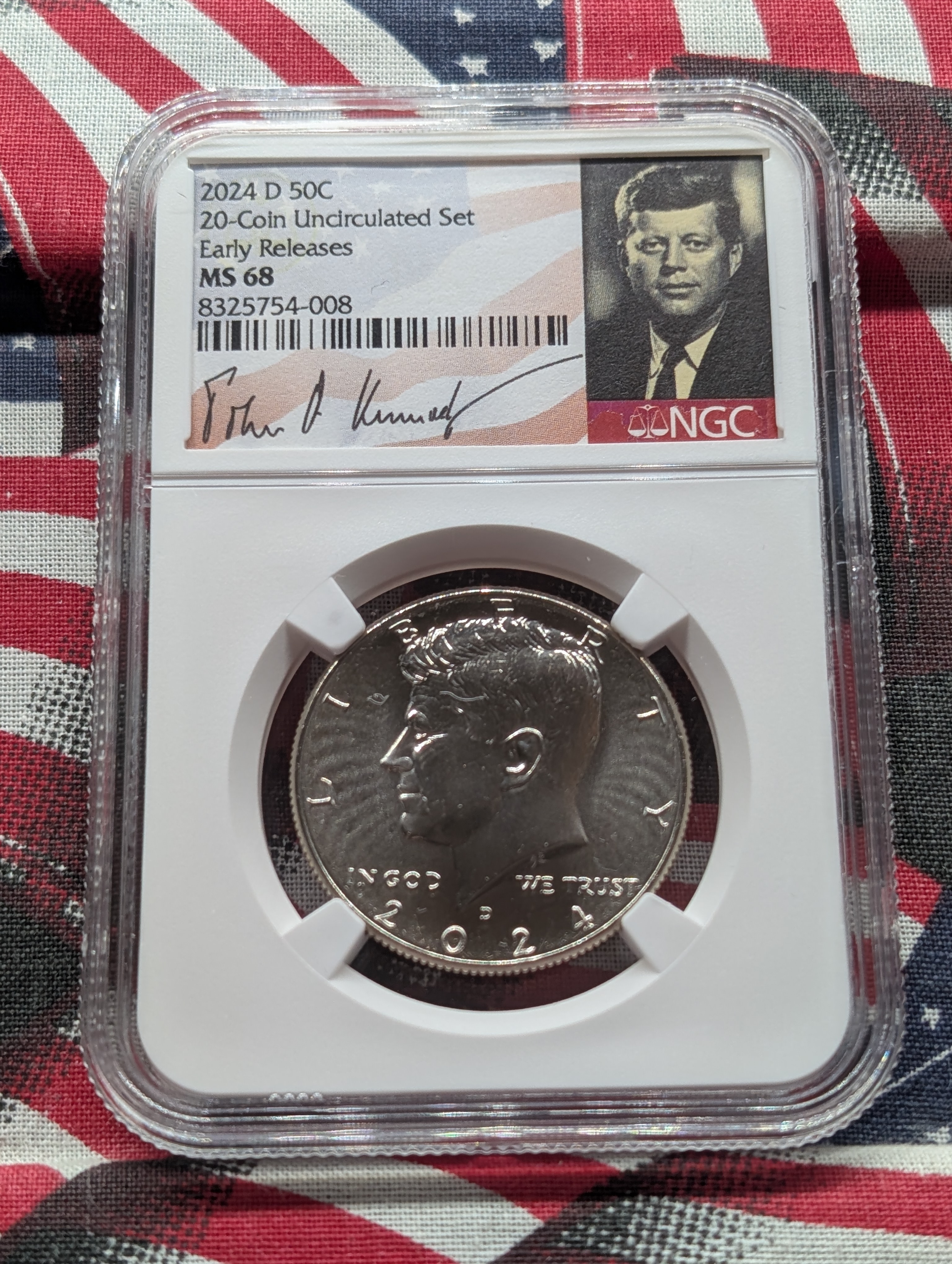 2024-D Kennedy Half Dollar - NGC MS68 w/ Signature Case - Early Release