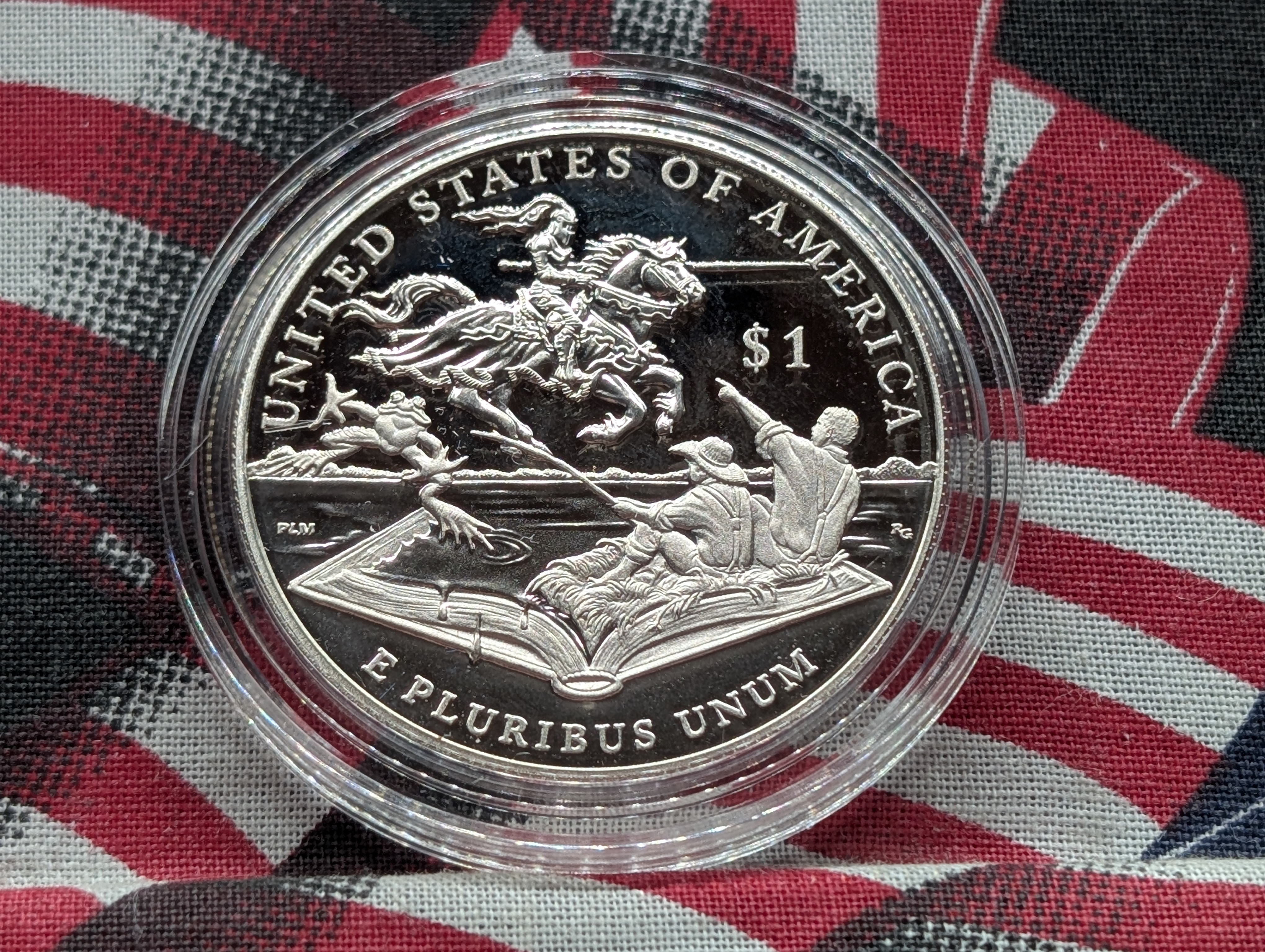 2016-P PROOF Mark Twain Commemorative. 90% Silver Dollar in Government Capsule