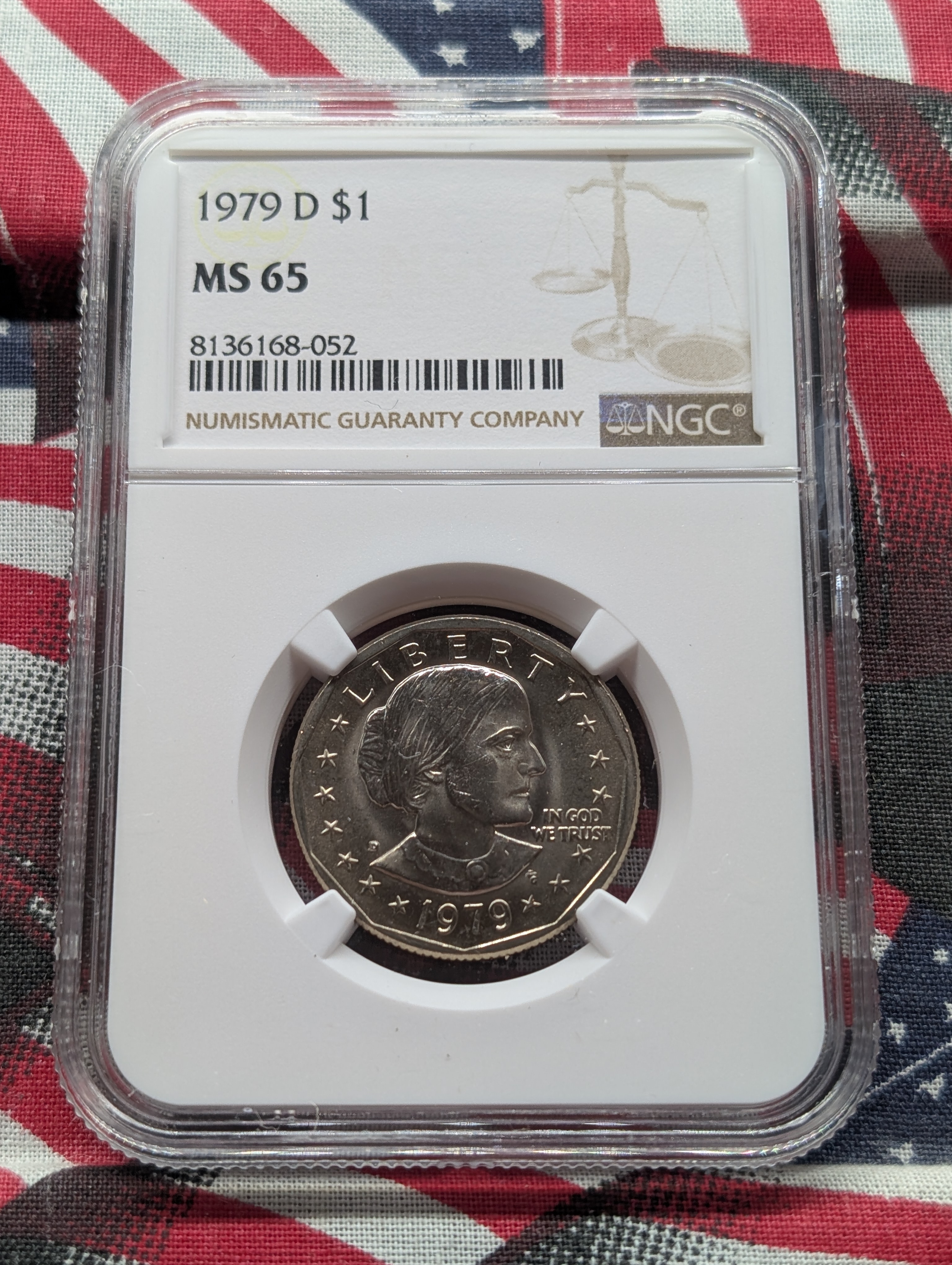 1979-D Susan B. Anthony Dollar - NGC MS65