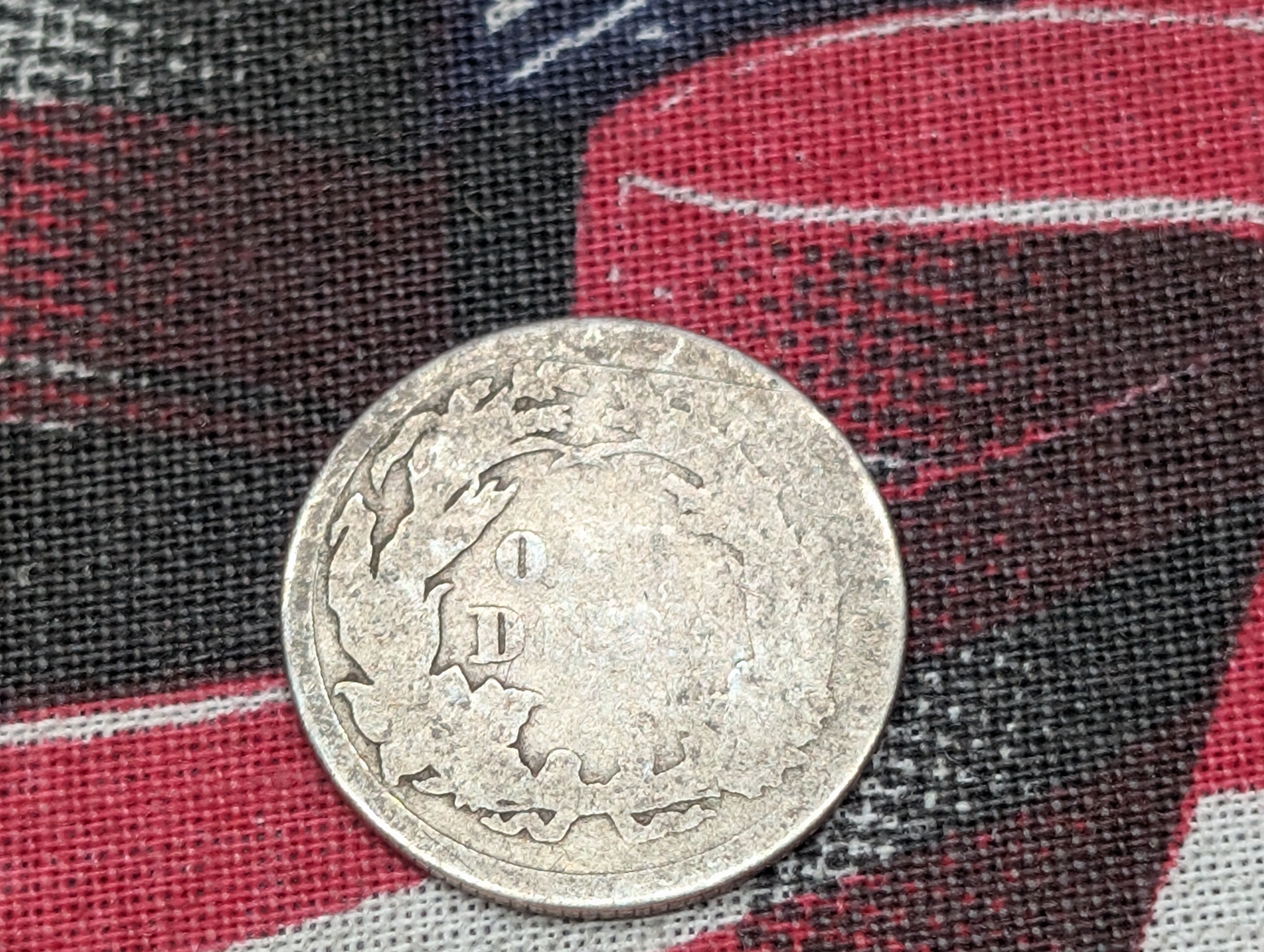 1861 w/ Legend Seated Liberty 90% Silver Dime
