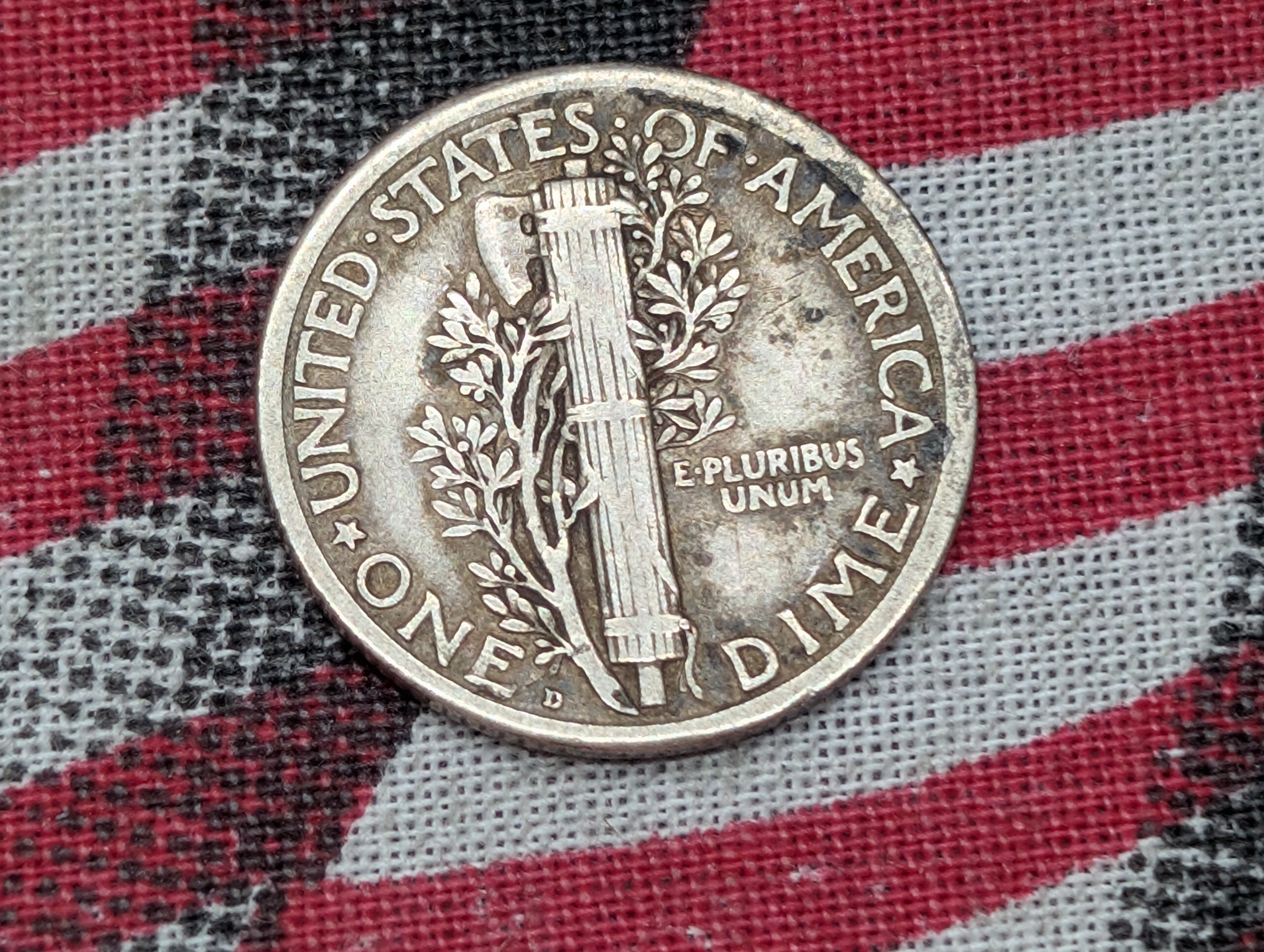 1920-D Mercury 90% Silver Dime