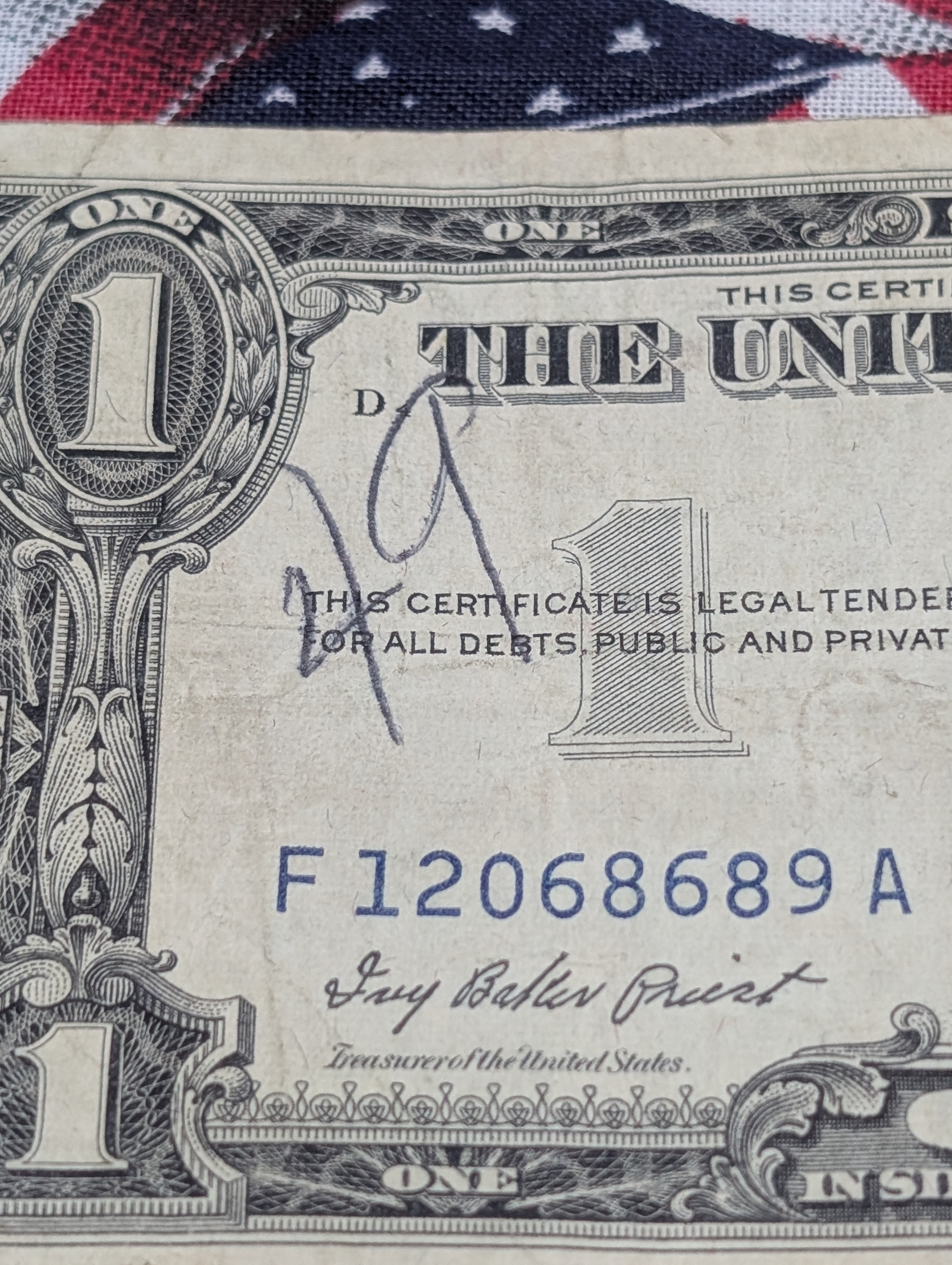 (3) 1957, (3) 57-A Series $1.00 Silver Certificates - Including Star Note