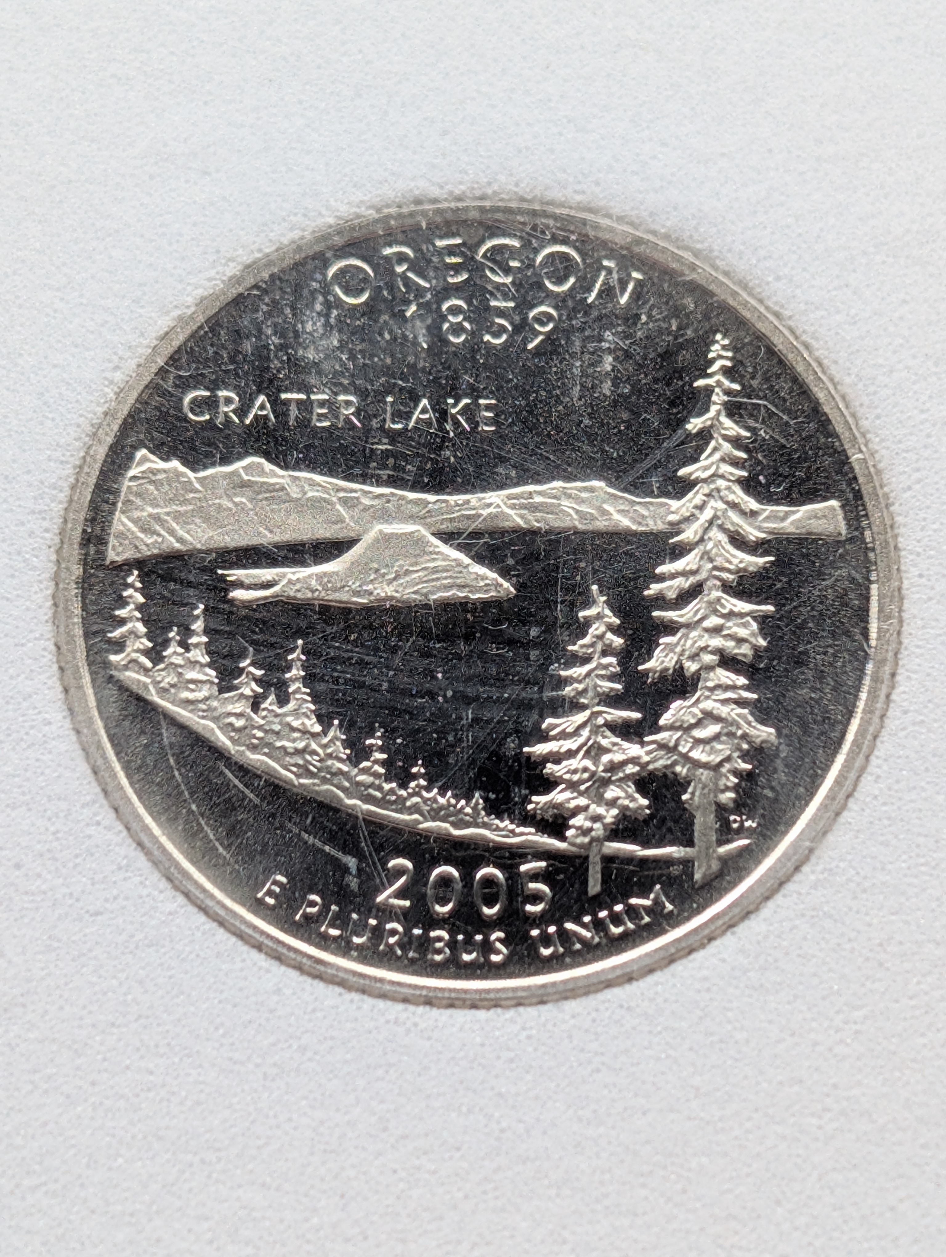 2005-S Clad PROOF Oregon Statehood Quarter - IGS Grading Cert. PR70 DCAM - 1st Day of Issue