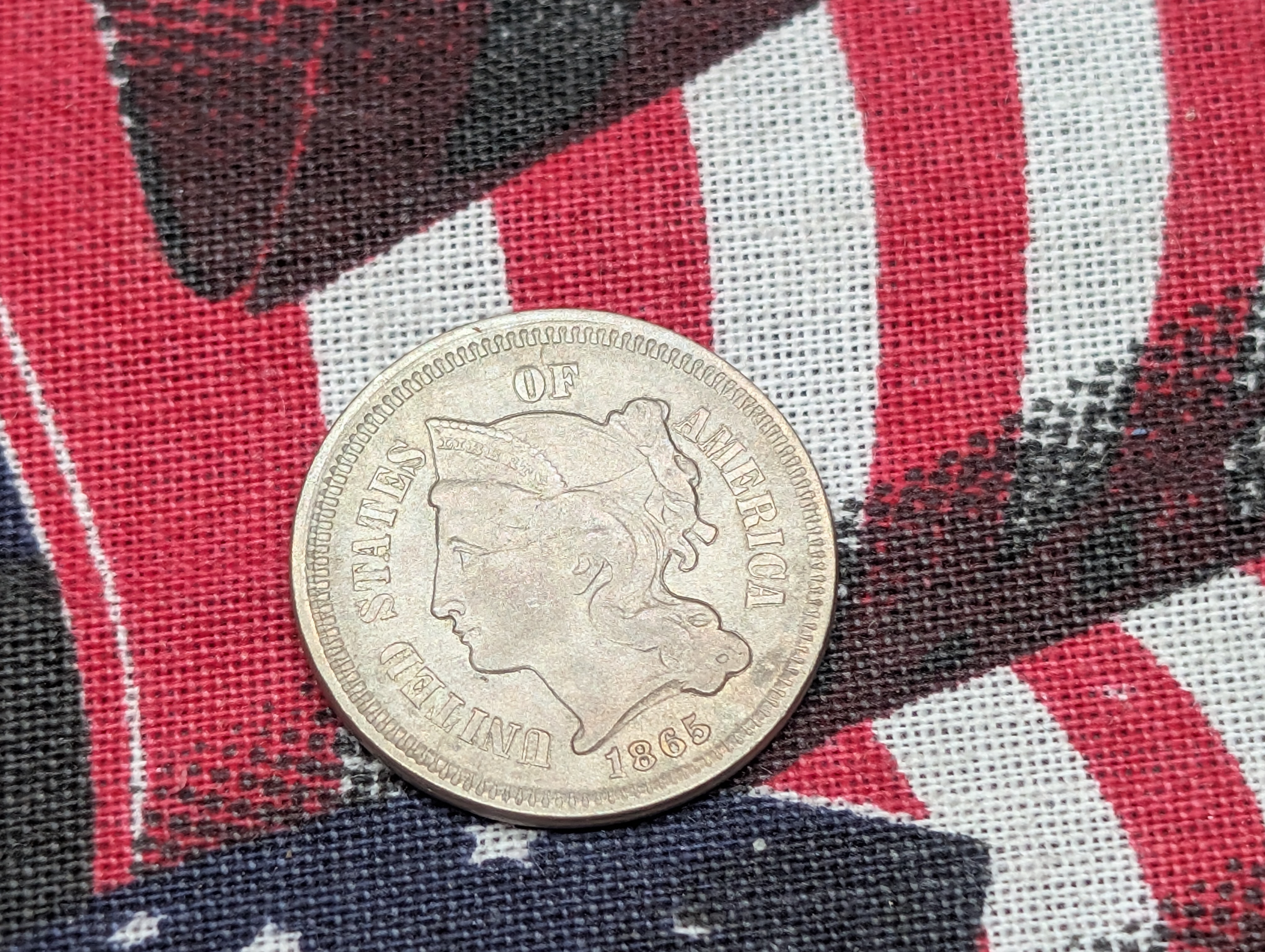 1865 Three Cent Nickel