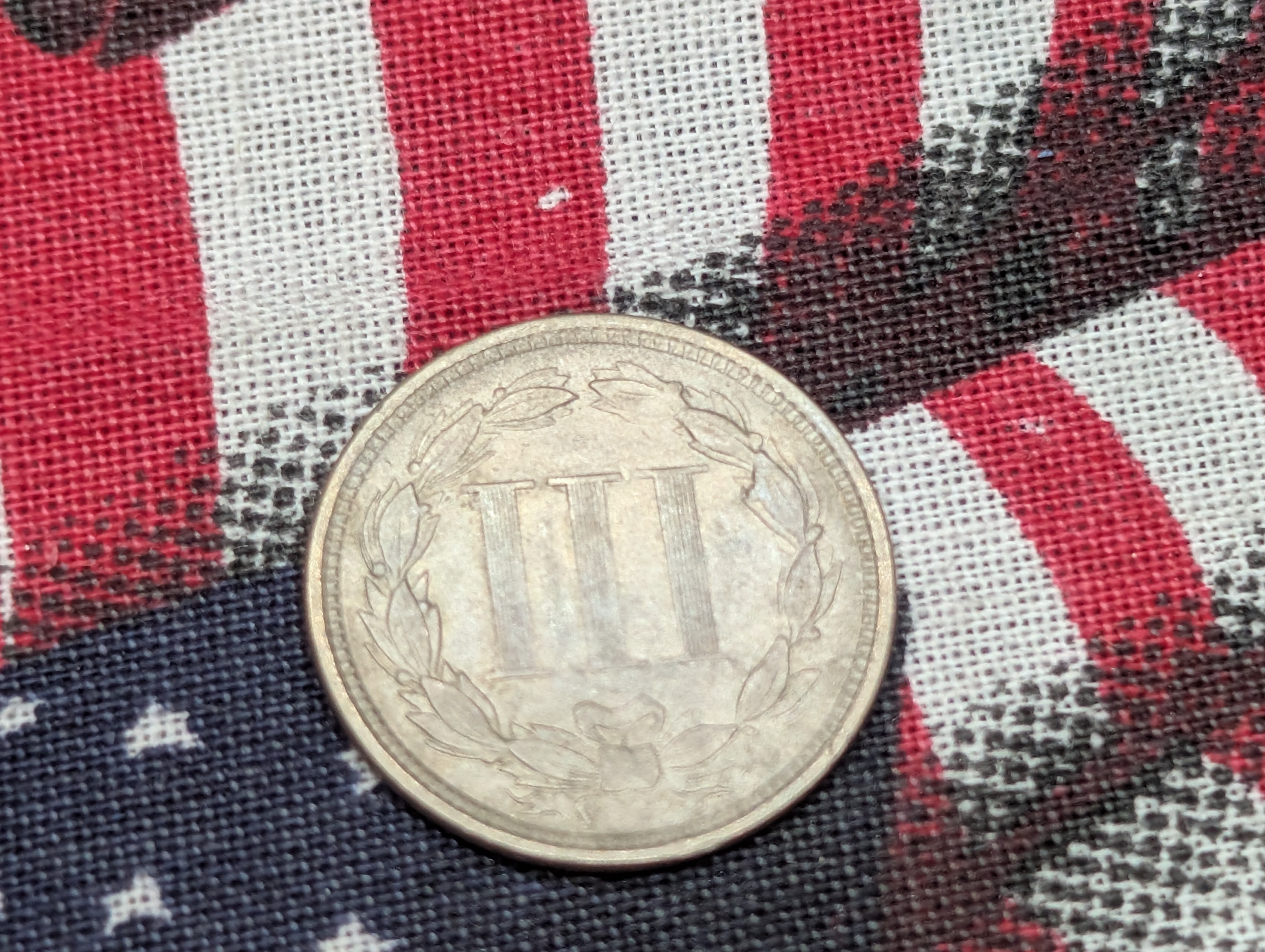 1865 Three Cent Nickel